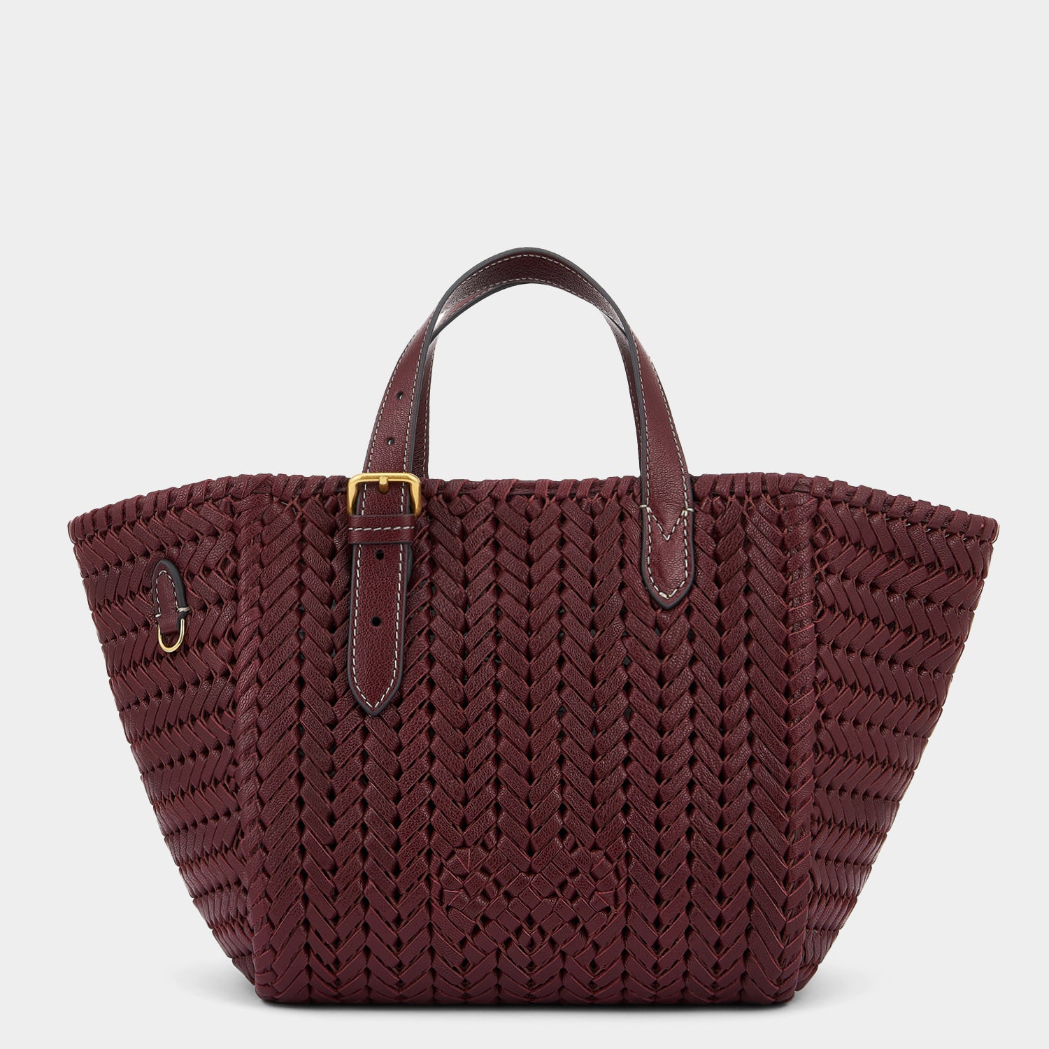 Neeson Small Square Tote -

                  
                    Capra Leather in Rosewood -
                  

                  Anya Hindmarch UK

