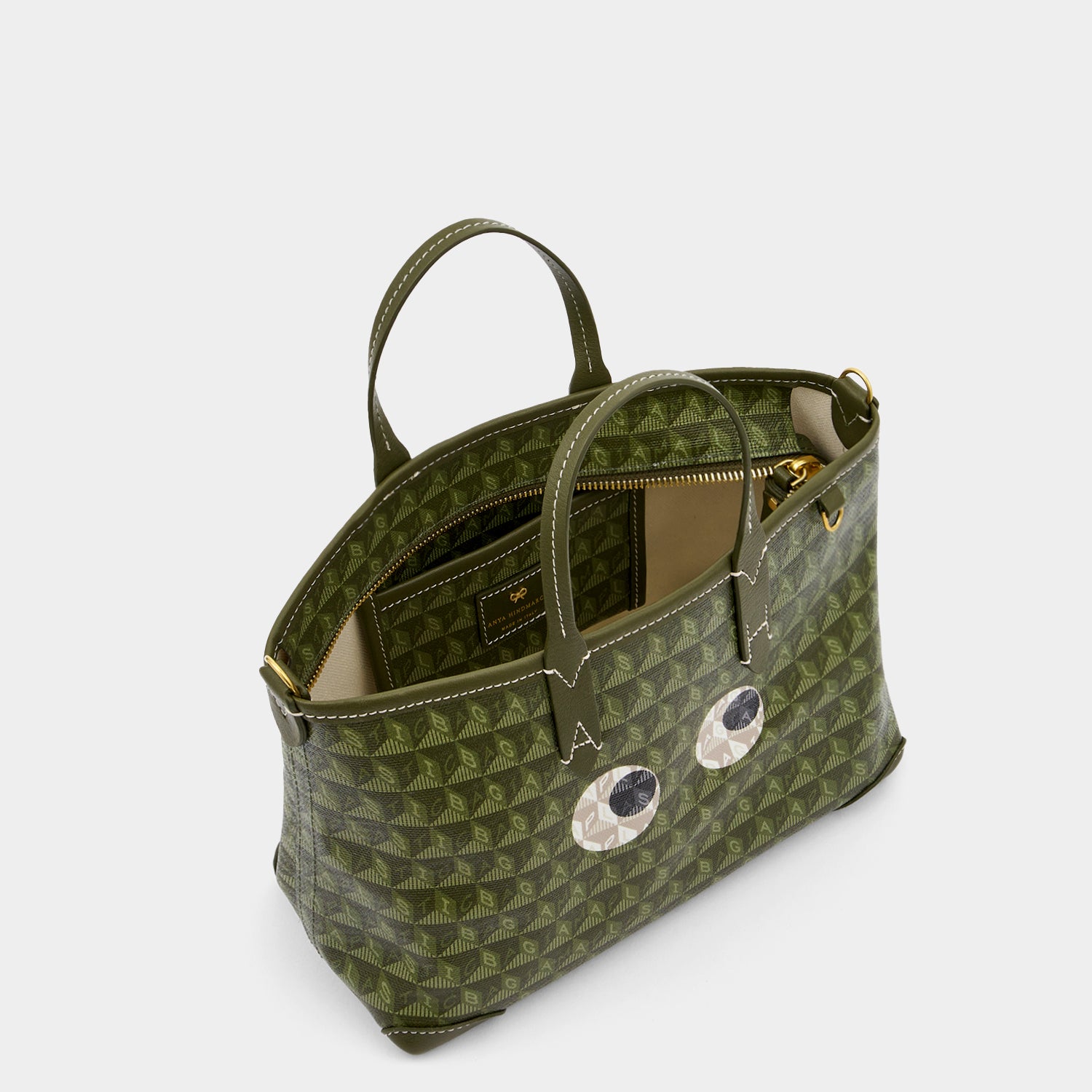 I Am A Plastic Bag XS Eyes Tote -

                  
                    Recycled Canvas in Fern -
                  

                  Anya Hindmarch UK
