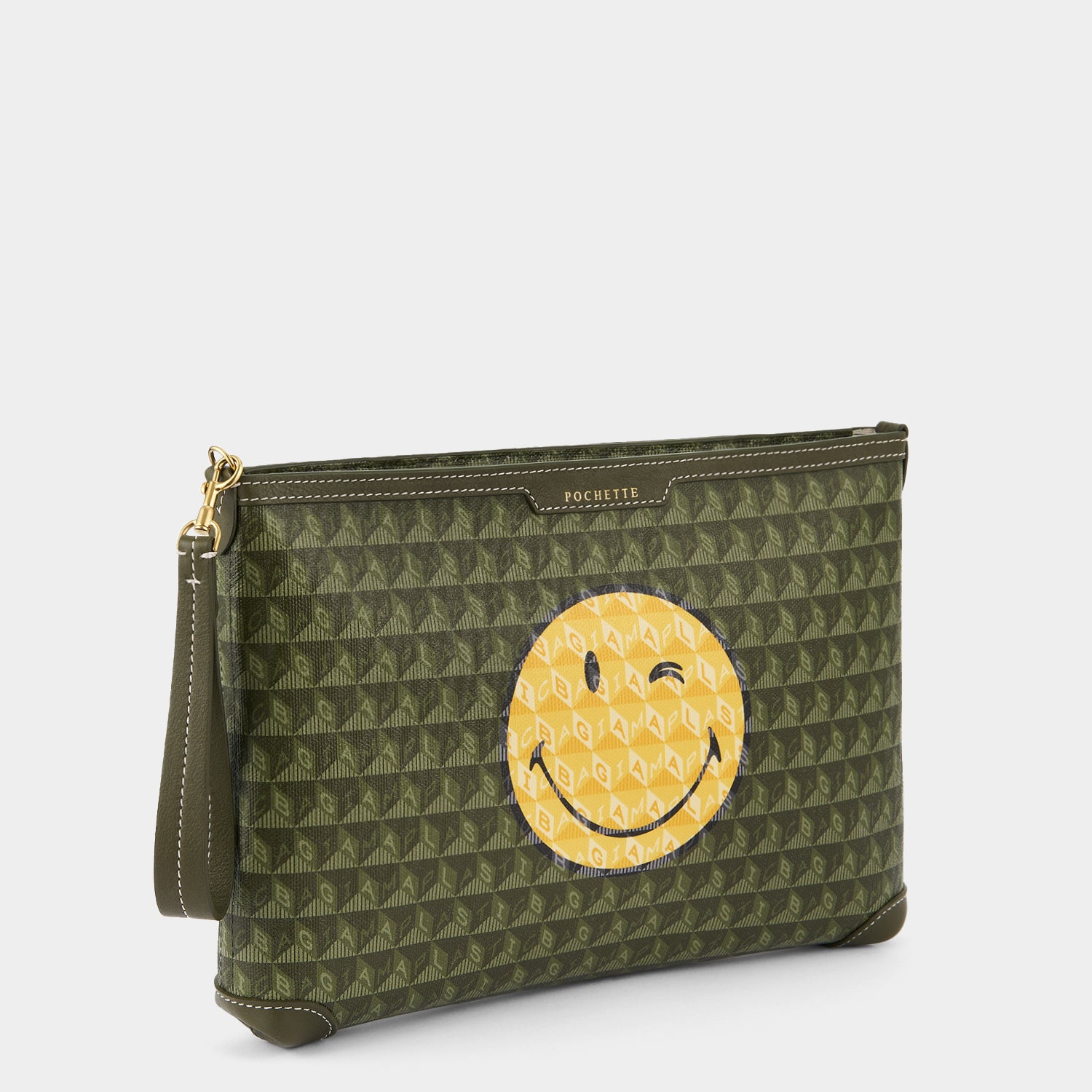 I Am A Plastic Bag Wink Pochette -

                  
                    Recycled Canvas in Fern -
                  

                  Anya Hindmarch UK
