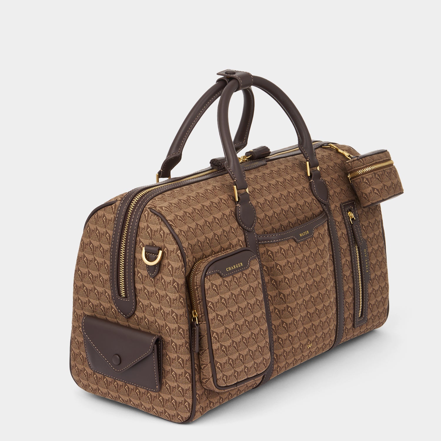 Jacquard In-Flight Barrel Travel Bag -

                  
                    Jacquard in Dark Earth -
                  

                  Anya Hindmarch UK
