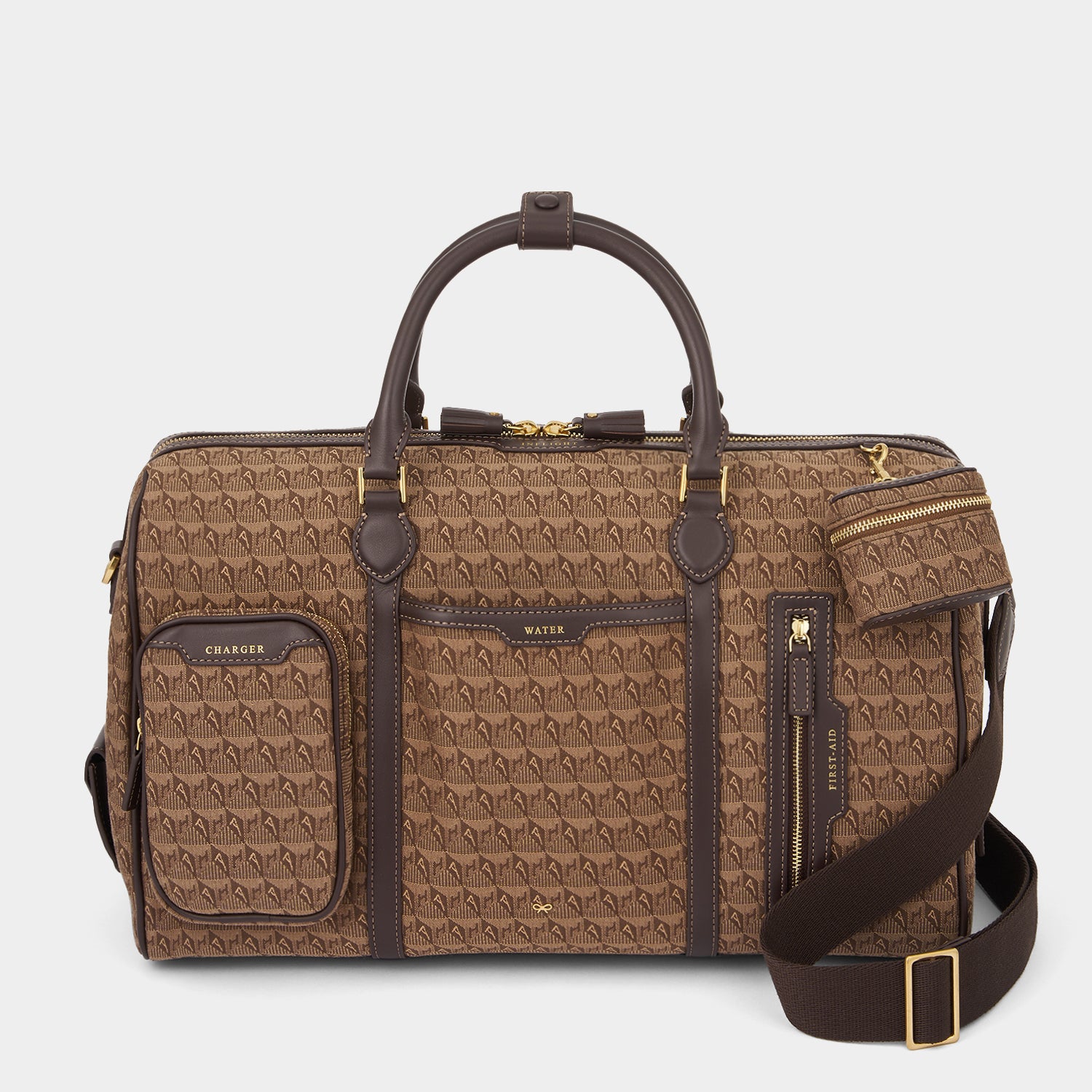 Jacquard In-Flight Barrel Travel Bag -

                  
                    Jacquard in Dark Earth -
                  

                  Anya Hindmarch UK
