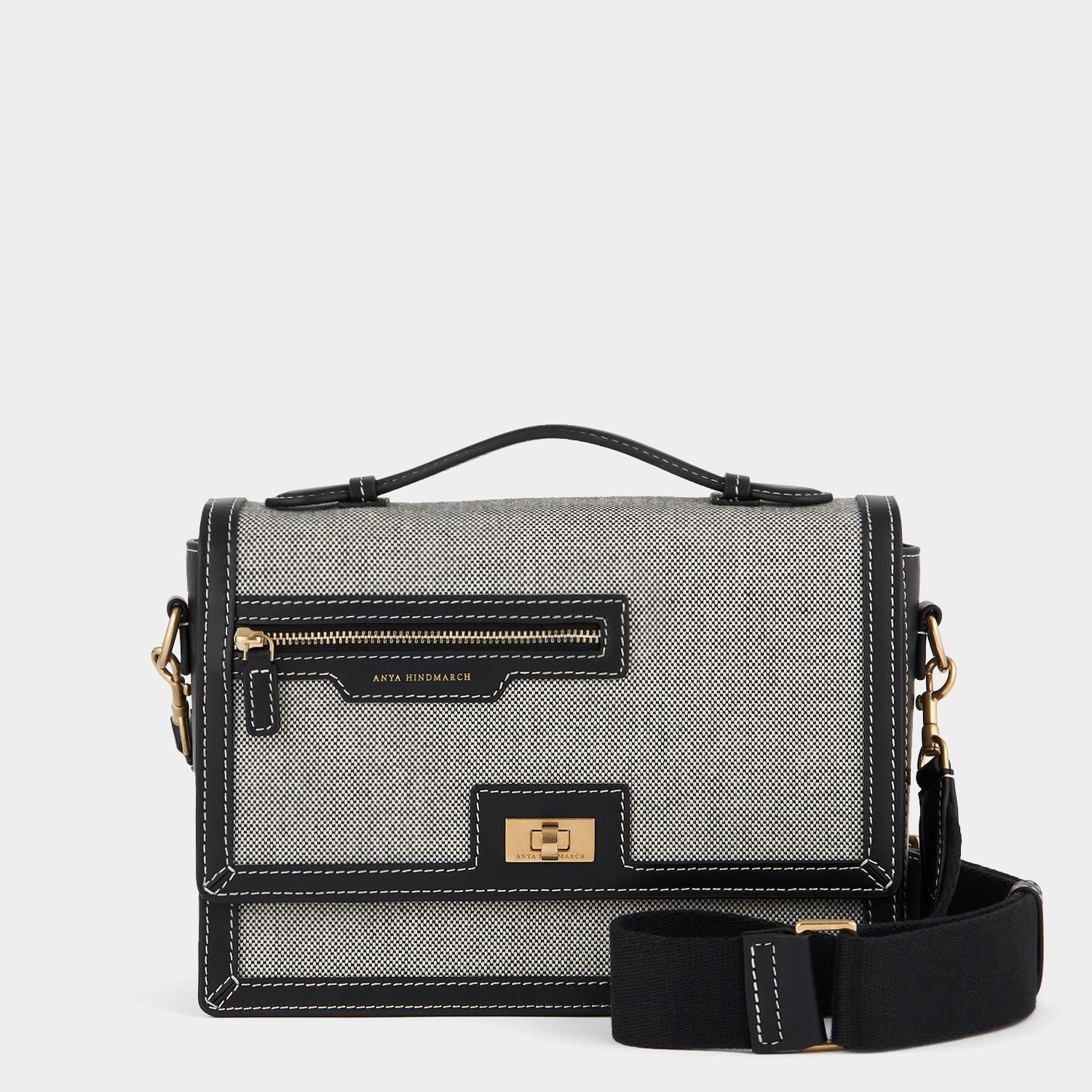 Pocket Cross-body -

                  
                    Mixed Canvas in Salt And Pepper -
                  

                  Anya Hindmarch UK
