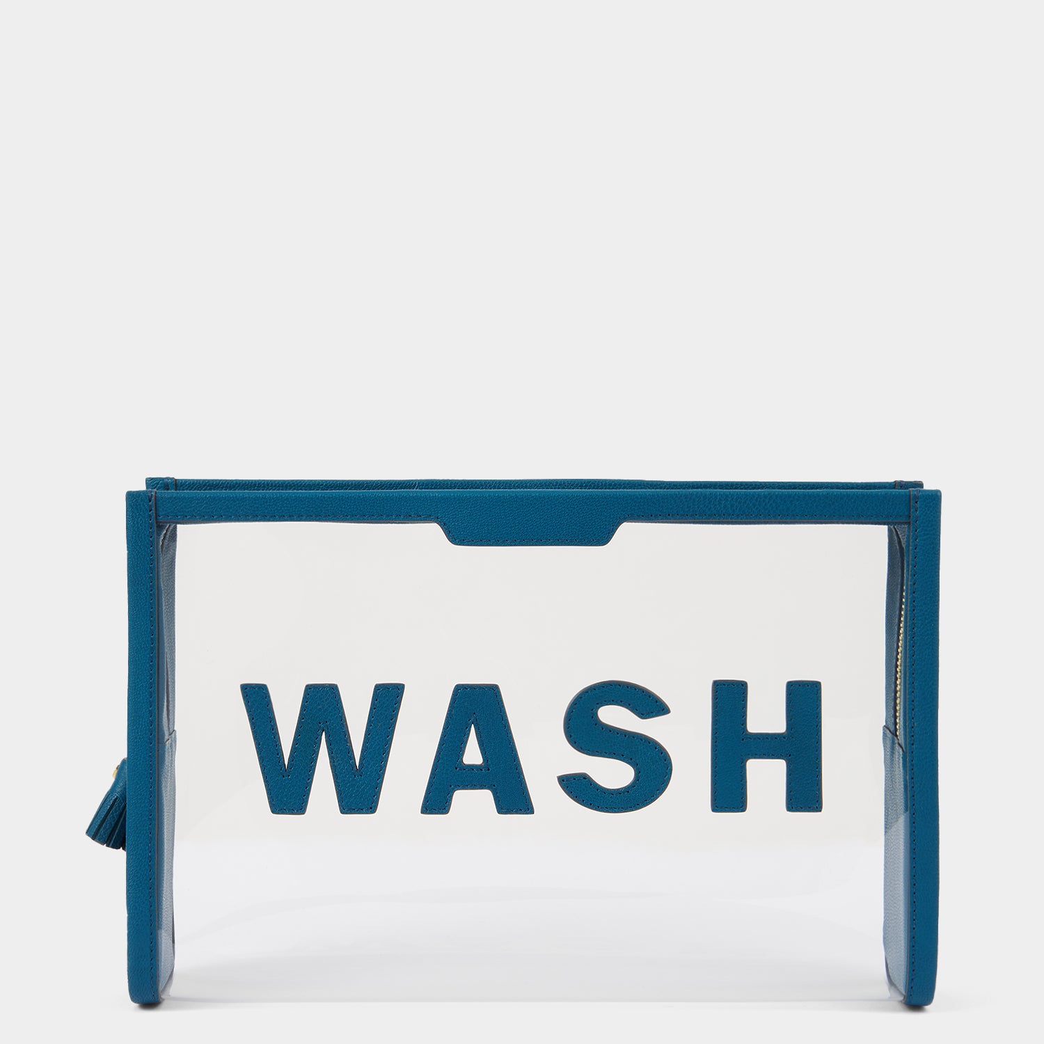 Wash Pouch -

                  
                    Capra in Clear/Light Petrol -
                  

                  Anya Hindmarch UK
