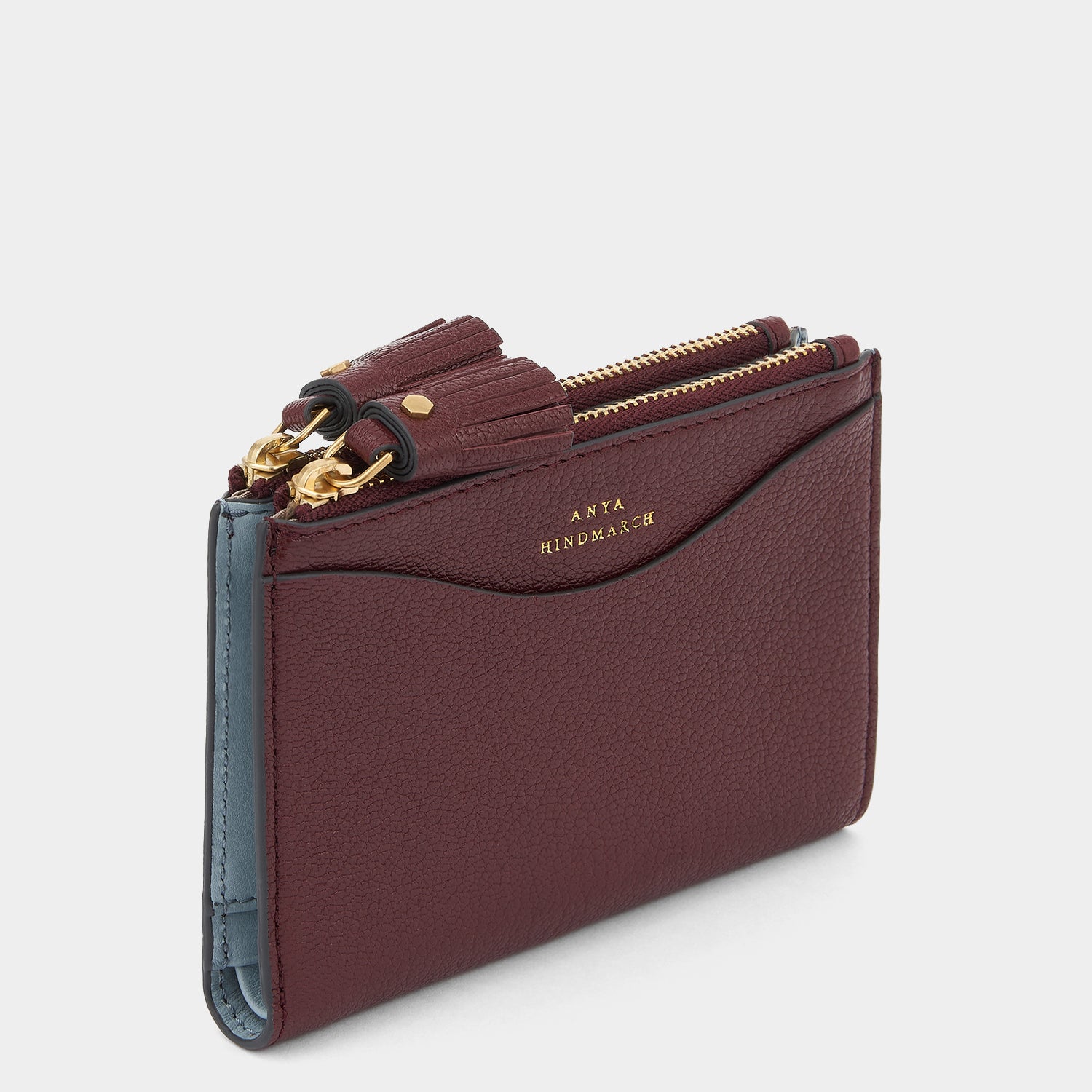 Peeping Eyes Small Double Zip Wallet -

                  
                    Capra Leather in Rosewood -
                  

                  Anya Hindmarch UK
