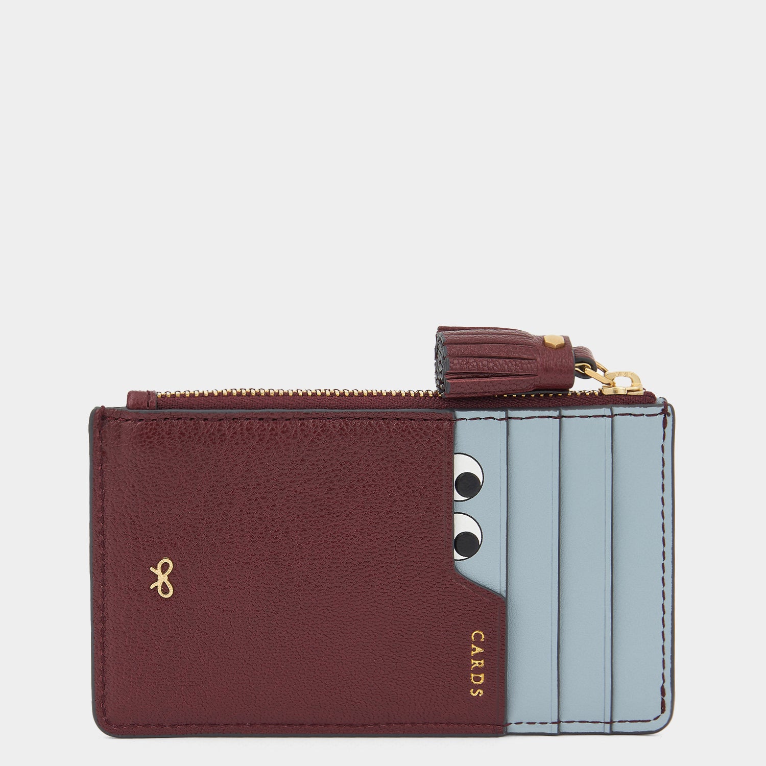 Peeping Eyes Zip Card Case -

                  
                    Capra Leather in Rosewood -
                  

                  Anya Hindmarch UK
