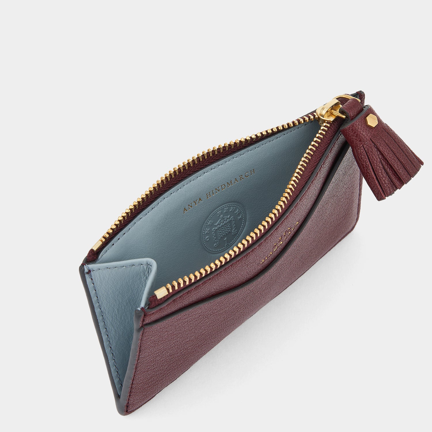 Peeping Eyes Zip Card Case -

                  
                    Capra Leather in Rosewood -
                  

                  Anya Hindmarch UK
