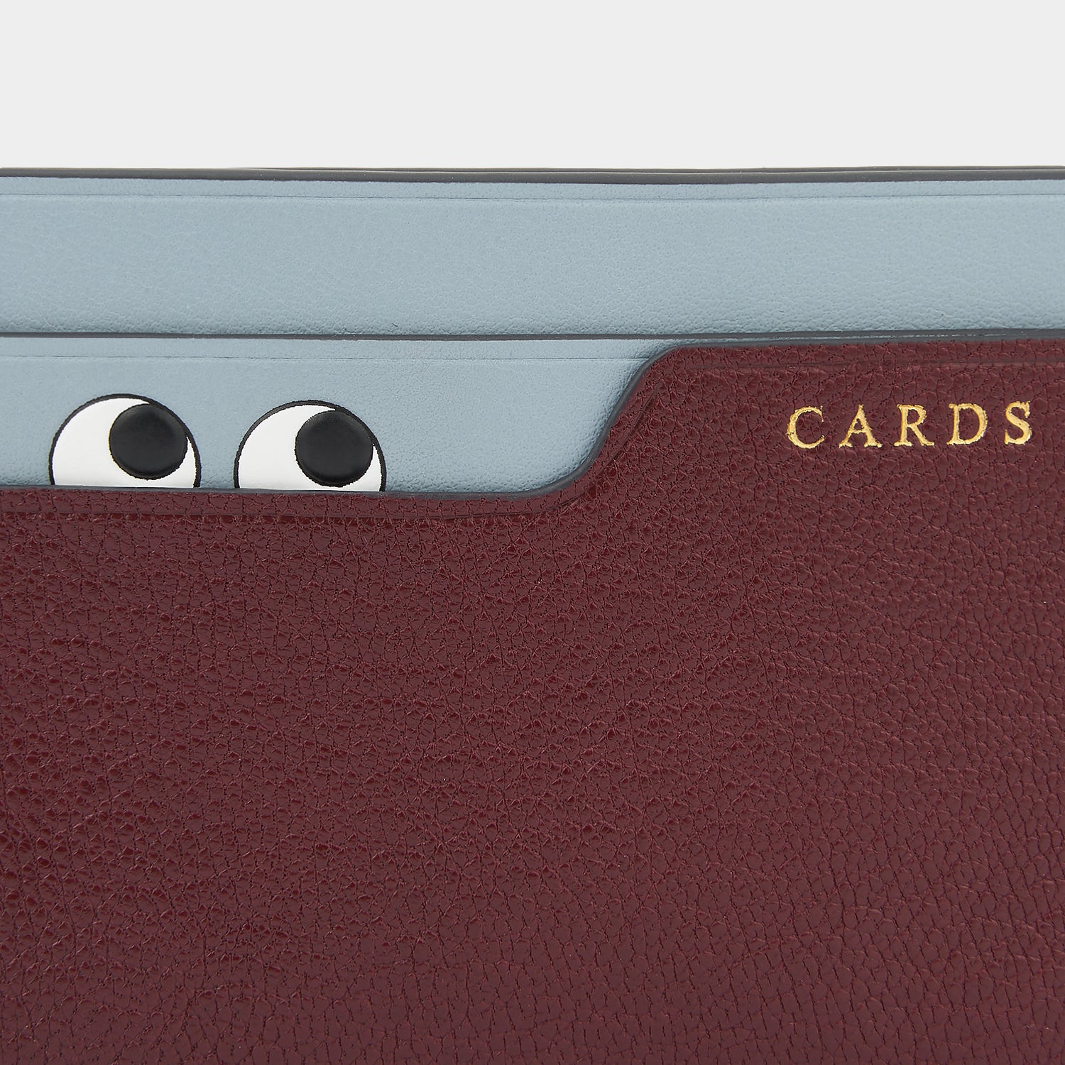 Peeping Eyes Card Case -

                  
                    Capra Leather in Rosewood -
                  

                  Anya Hindmarch UK
