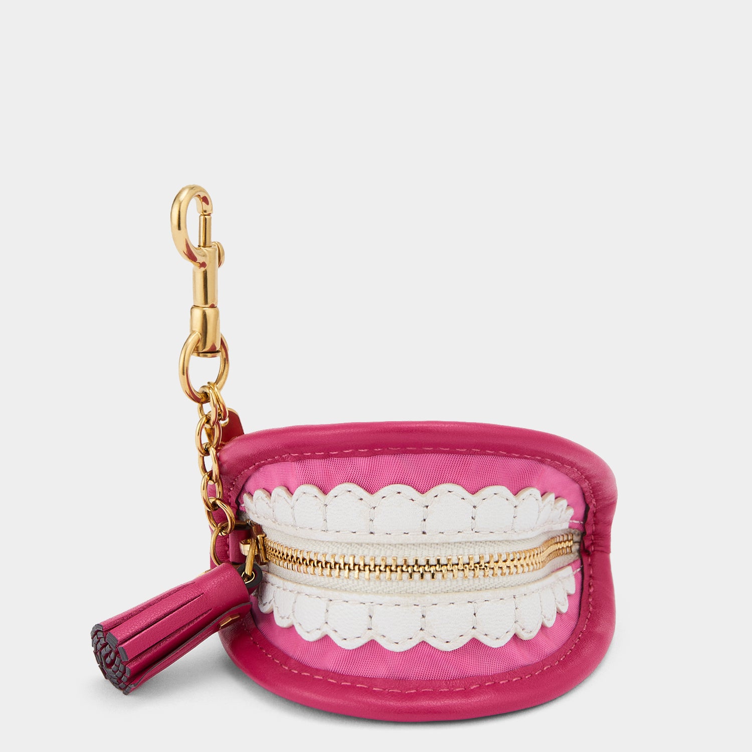 Teeth Pouch Charm -

                  
                    Nylon in Magenta -
                  

                  Anya Hindmarch UK
