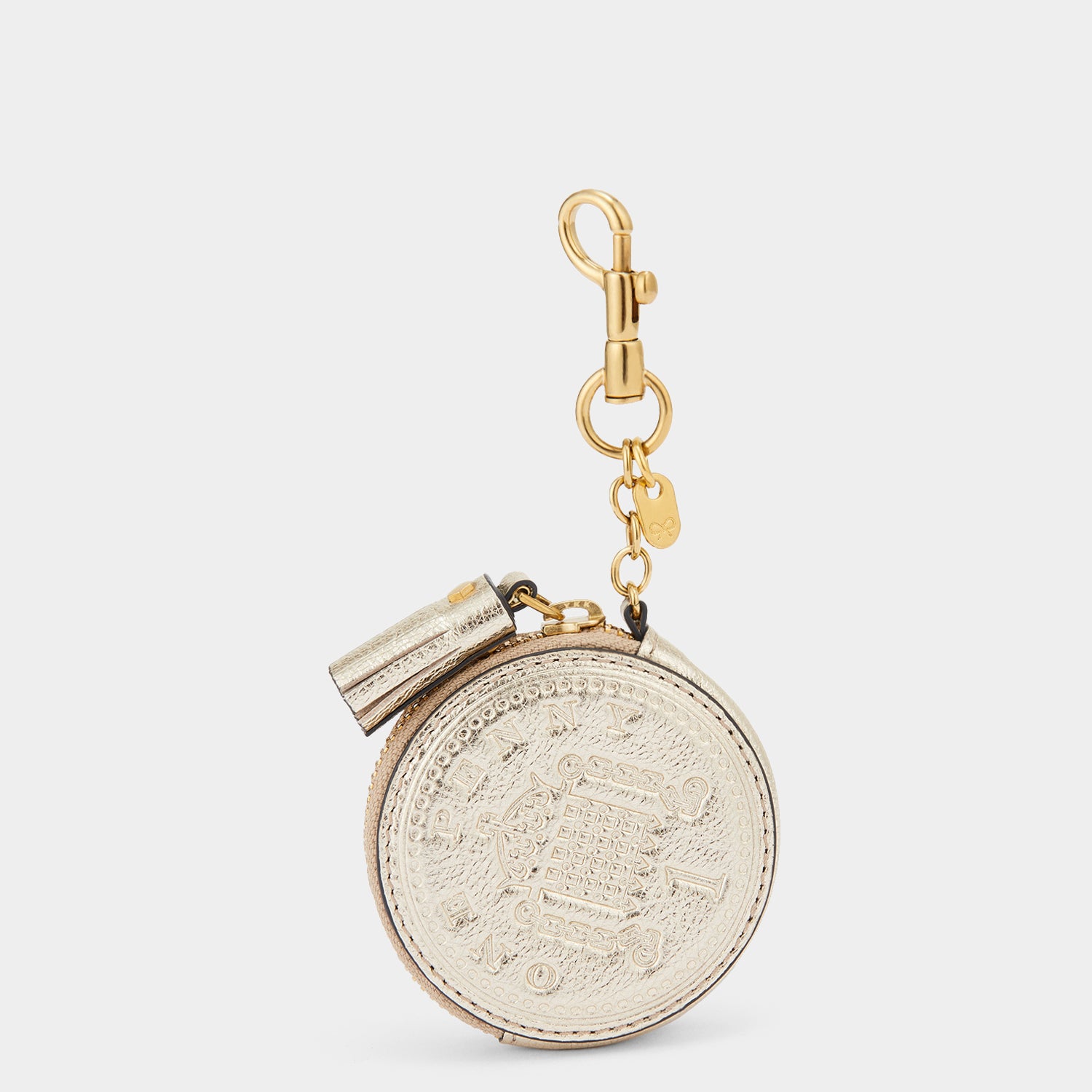 Lucky Penny Coin Purse -

                  
                    Mirror Leather in Light Gold -
                  

                  Anya Hindmarch UK
