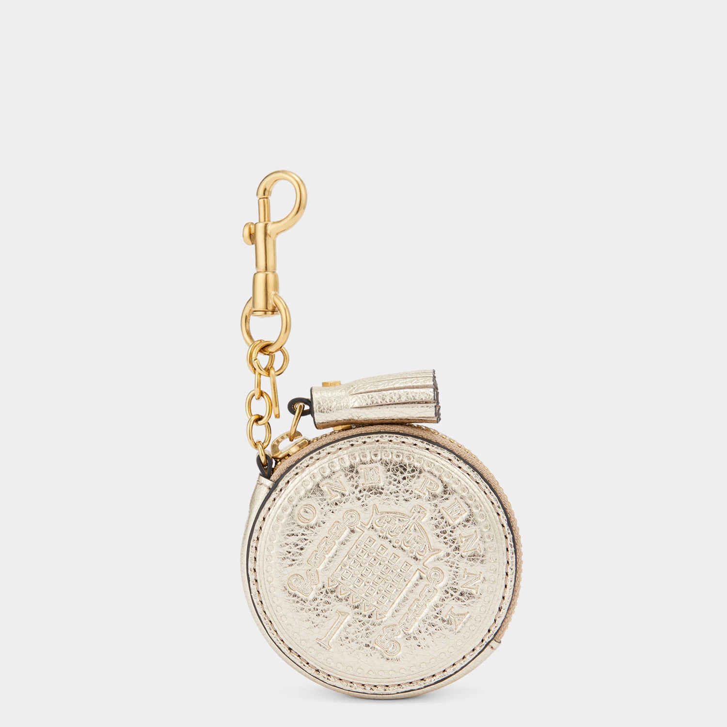 Lucky Penny Coin Purse -

                  
                    Mirror Leather in Light Gold -
                  

                  Anya Hindmarch UK
