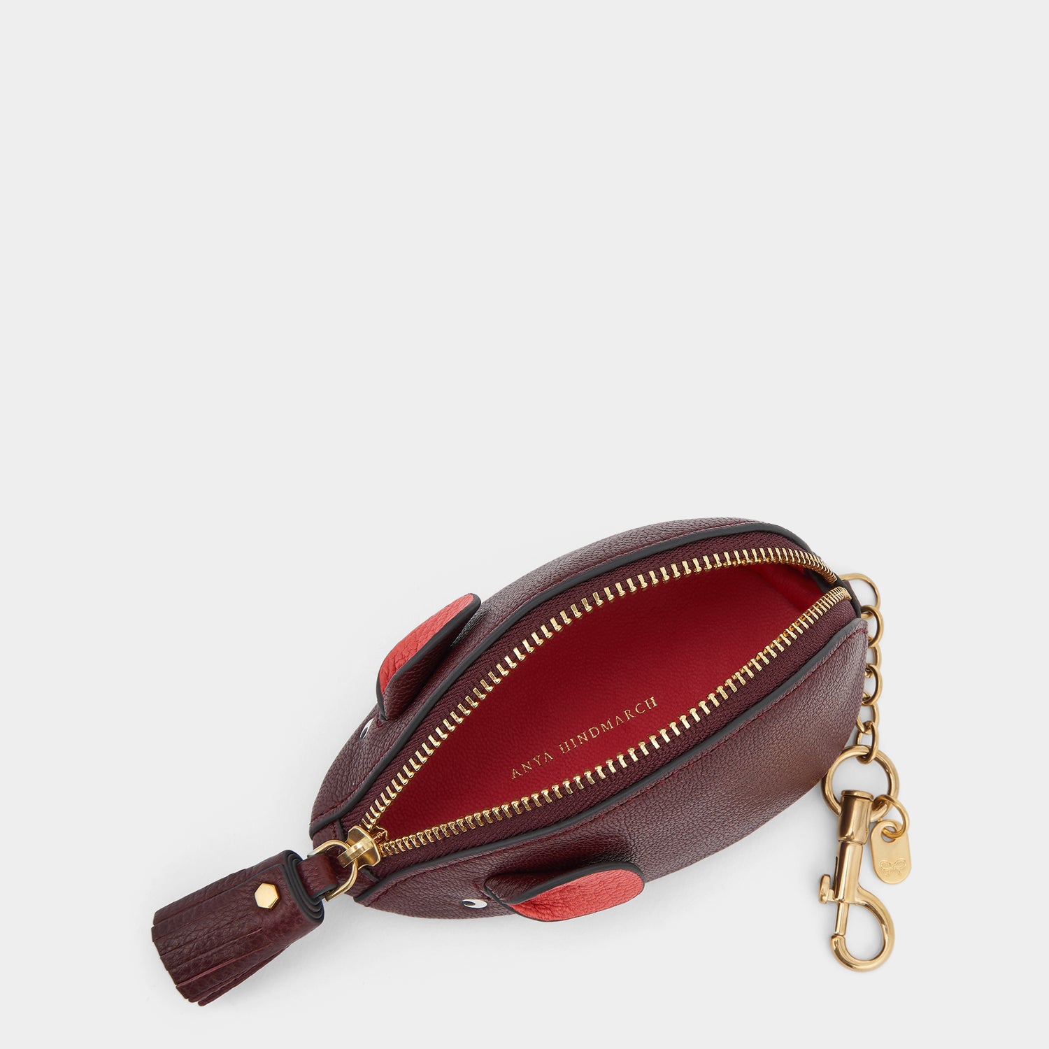 Mouse Coin Purse -

                  
                    Capra Leather in Rosewood -
                  

                  Anya Hindmarch UK
