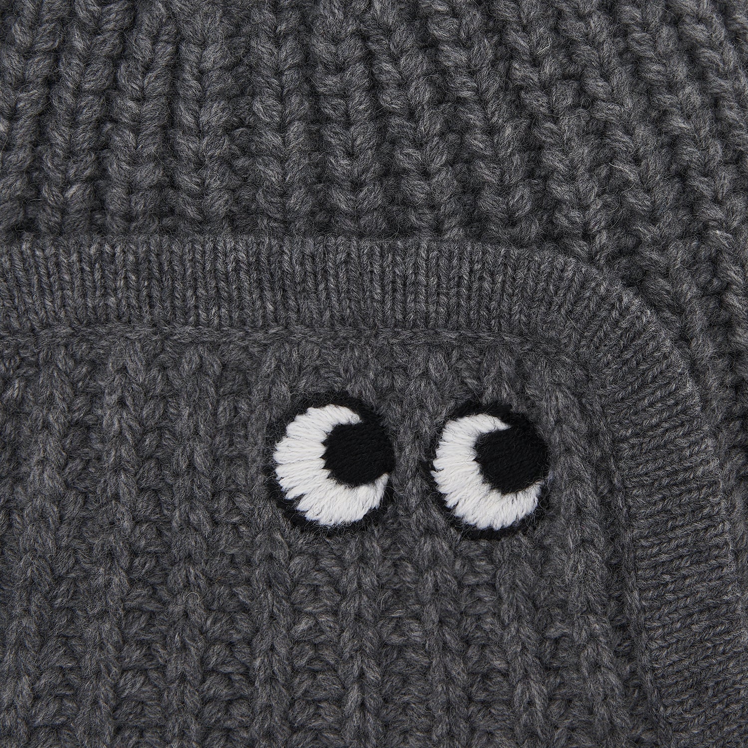 Eyes Wool Hat -

                  
                    Wool in Charcoal -
                  

                  Anya Hindmarch UK
