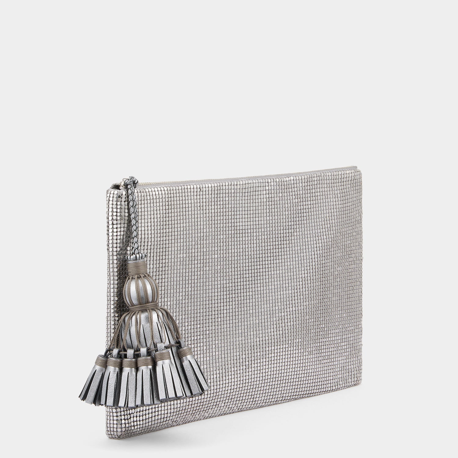 Georgiana Mesh Clutch -

                  
                    Metal Mesh in Silver -
                  

                  Anya Hindmarch UK
