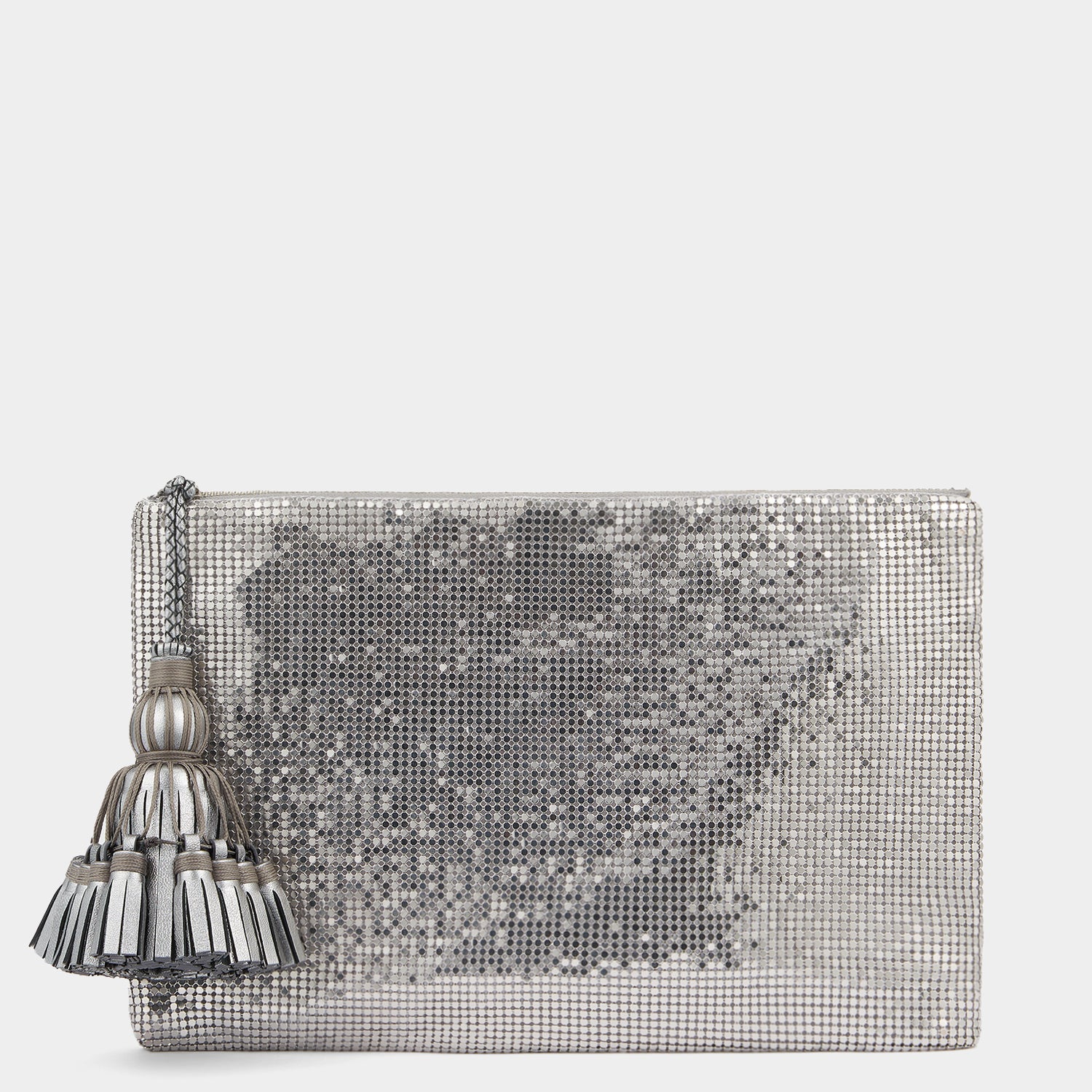 Georgiana Mesh Clutch -

                  
                    Metal Mesh in Silver -
                  

                  Anya Hindmarch UK
