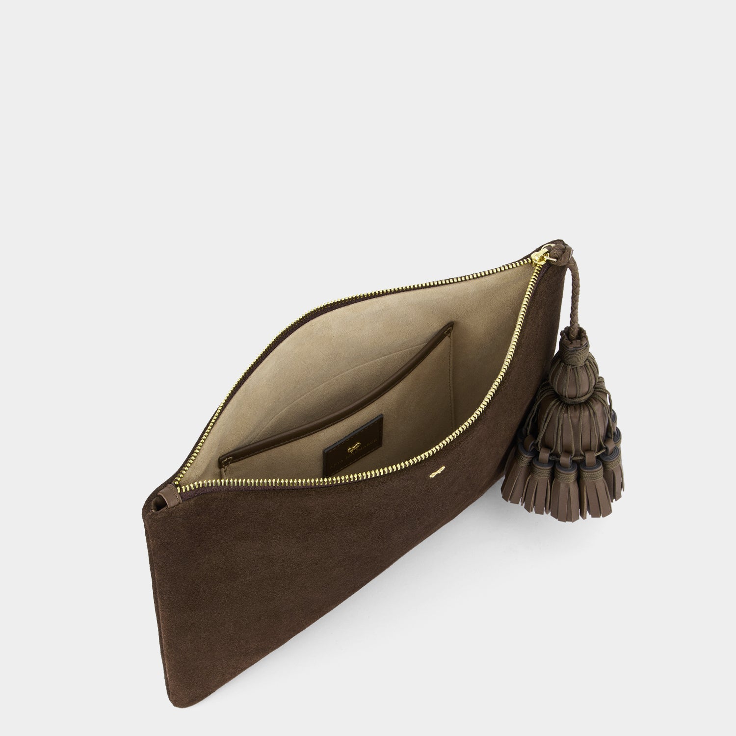 Georgiana Clutch -

                  
                    Suede in Truffle -
                  

                  Anya Hindmarch UK
