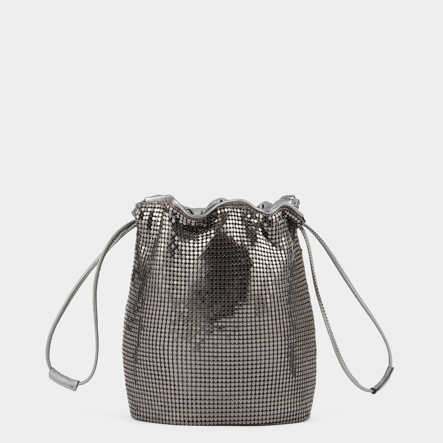 Eyes Mesh Drawstring Pouch -

                  
                    Metal Mesh in Anthracite -
                  

                  Anya Hindmarch UK
