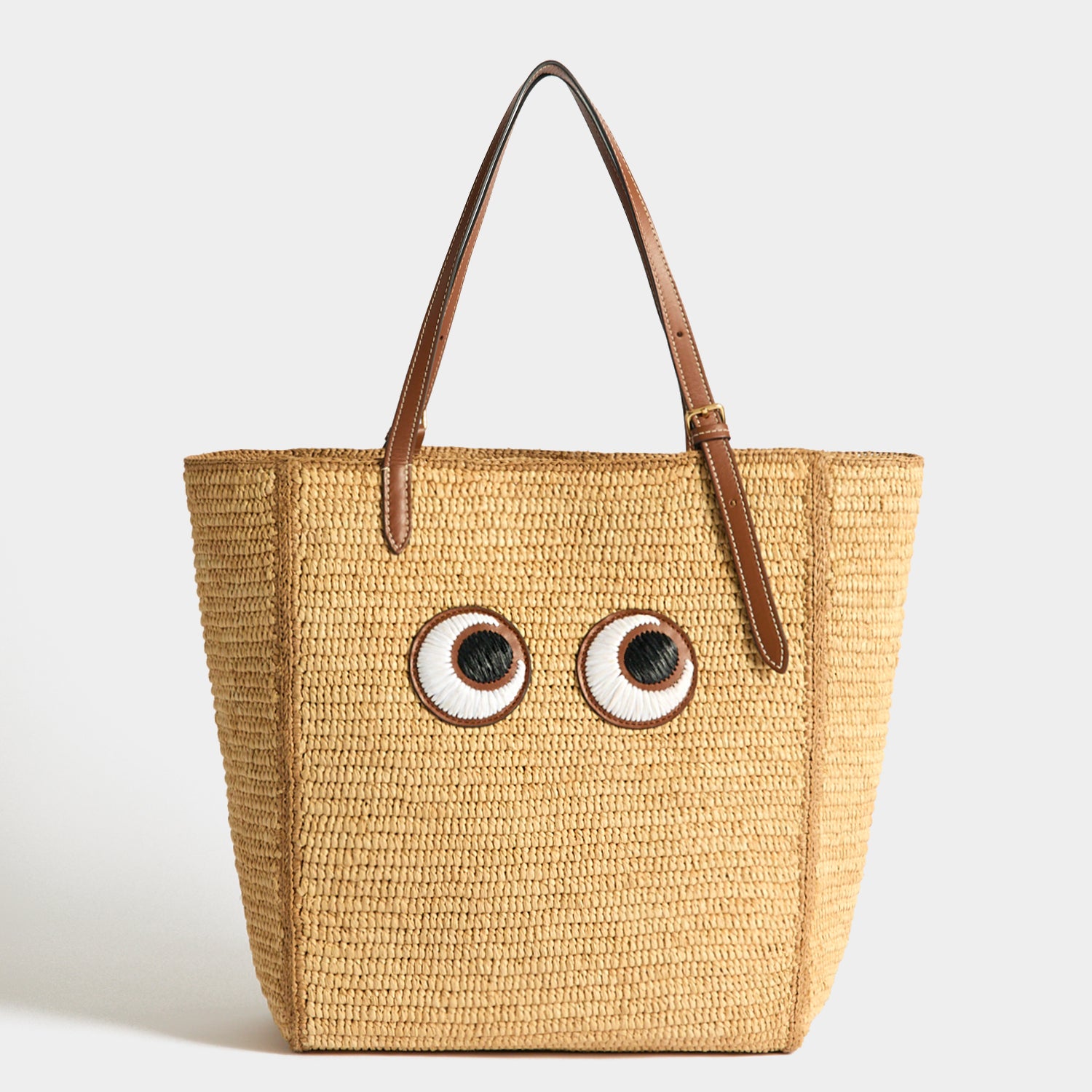 N/S Raffia Eyes Small Tote -

          
            Natural Raffia in Natural -
          

          Anya Hindmarch UK
