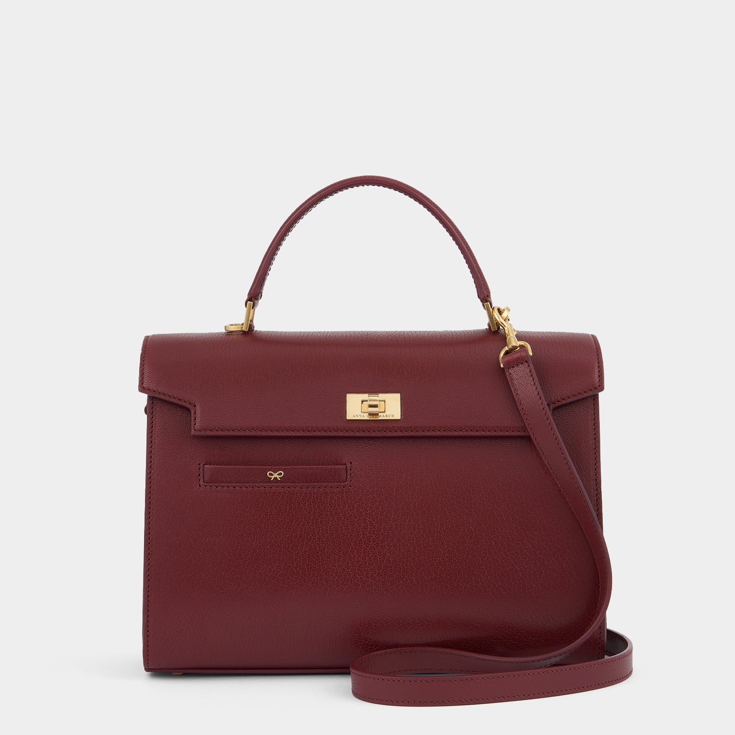 Mortimer Top Handle -

                  
                    Leather in Rosewood -
                  

                  Anya Hindmarch UK
