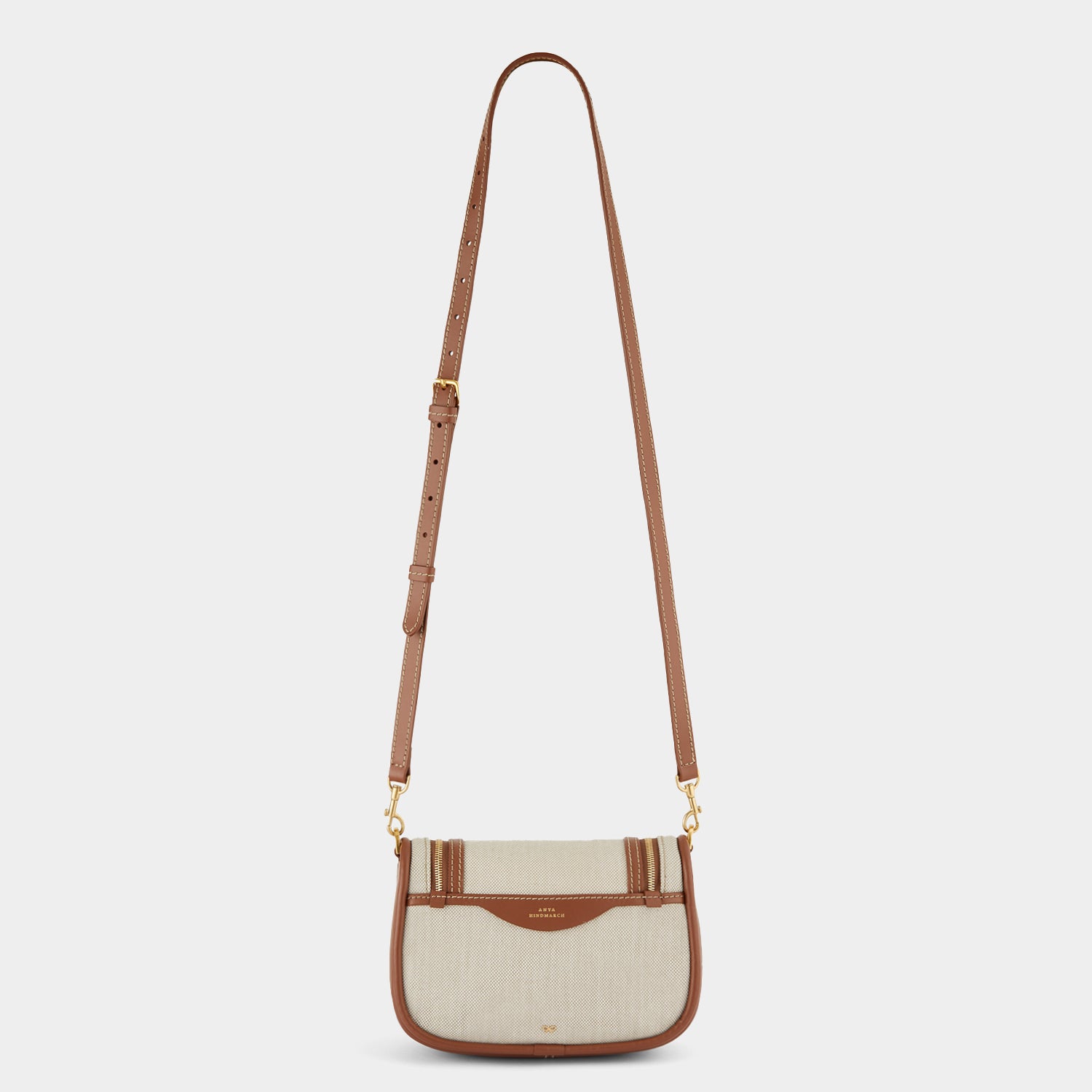 Vere Small Soft Satchel Cross-body -

                  
                    Mixed Canvas in Natural -
                  

                  Anya Hindmarch UK
