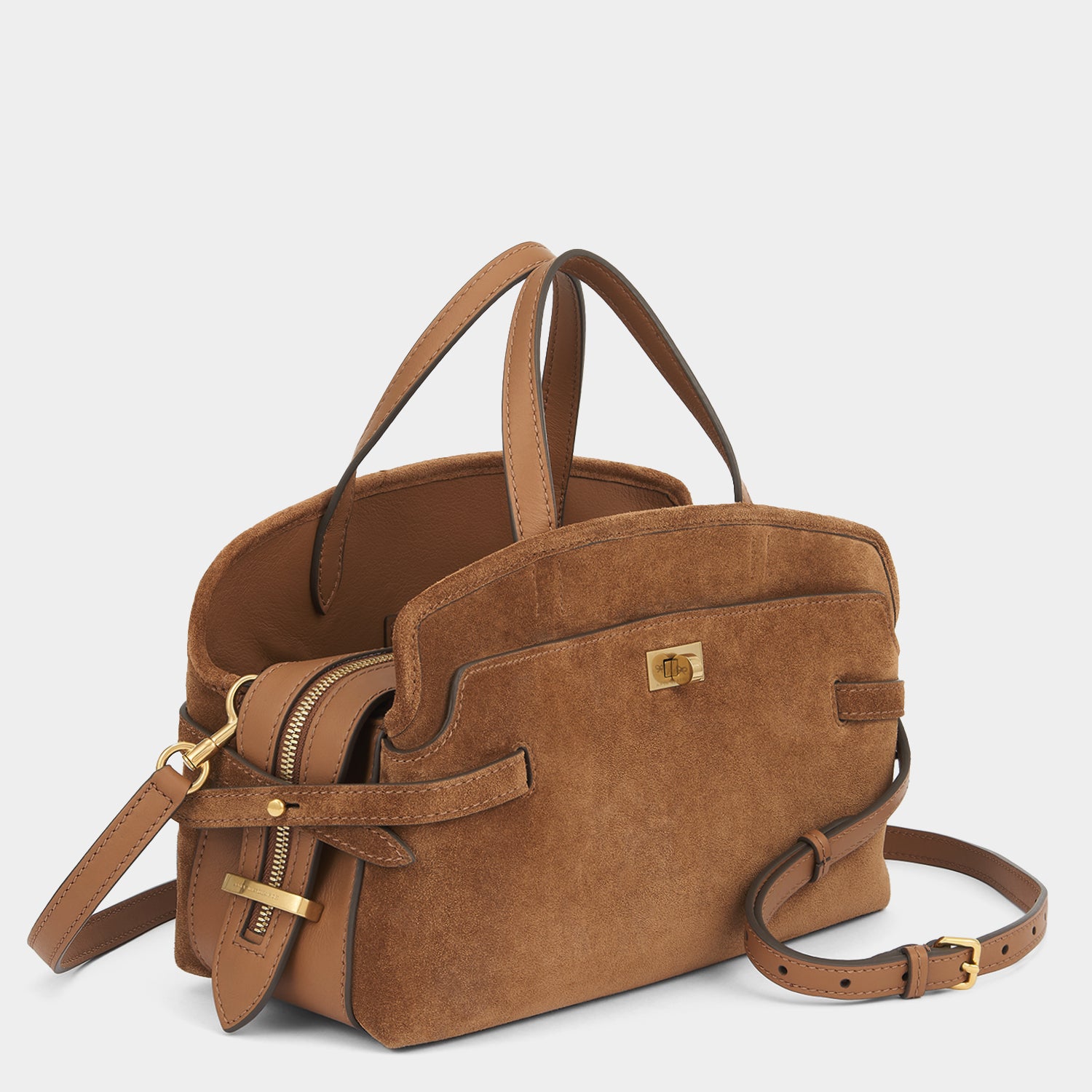 Wilson Cross-body -

                  
                    Suede in Pecan -
                  

                  Anya Hindmarch UK
