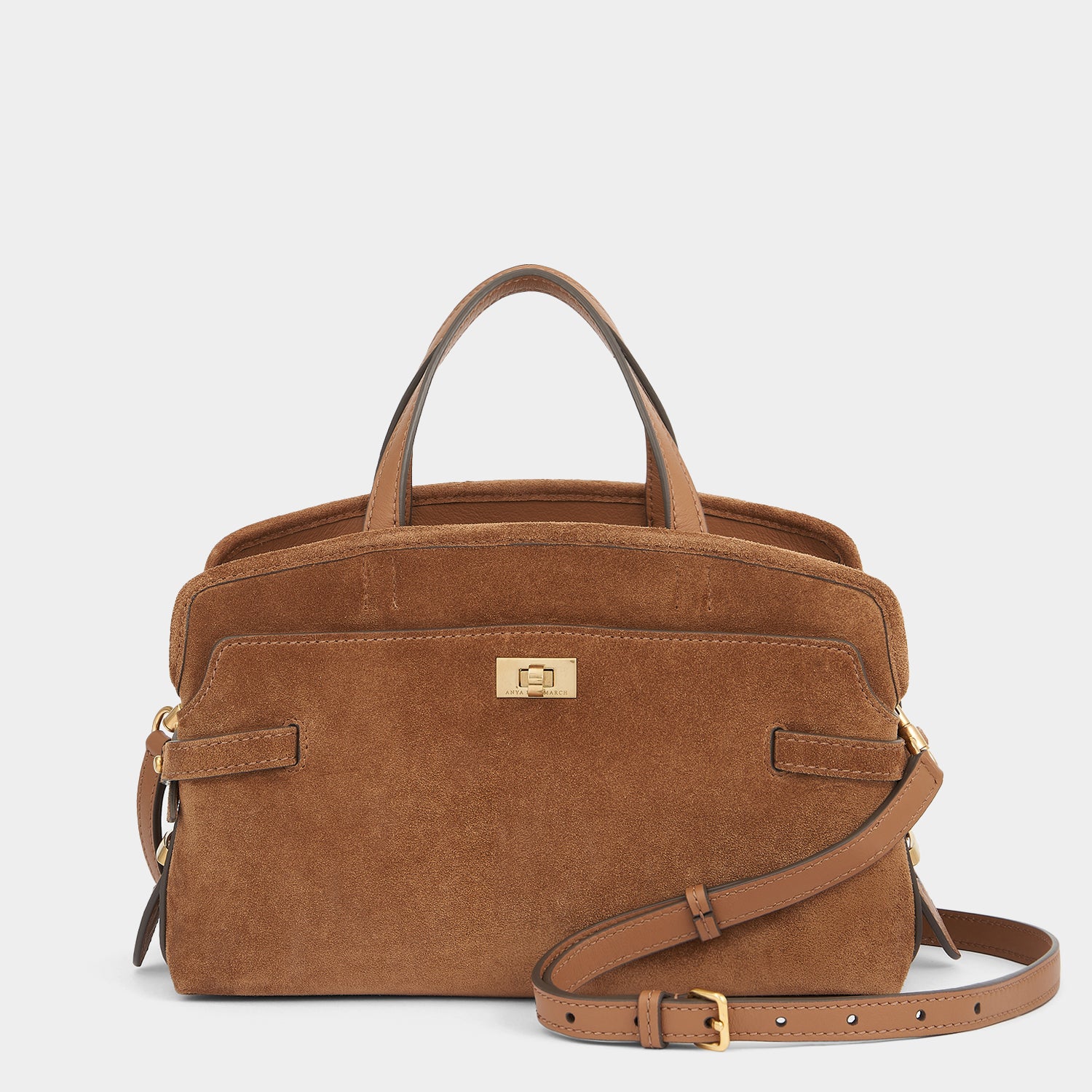 Wilson Cross-body -

                  
                    Suede in Pecan -
                  

                  Anya Hindmarch UK
