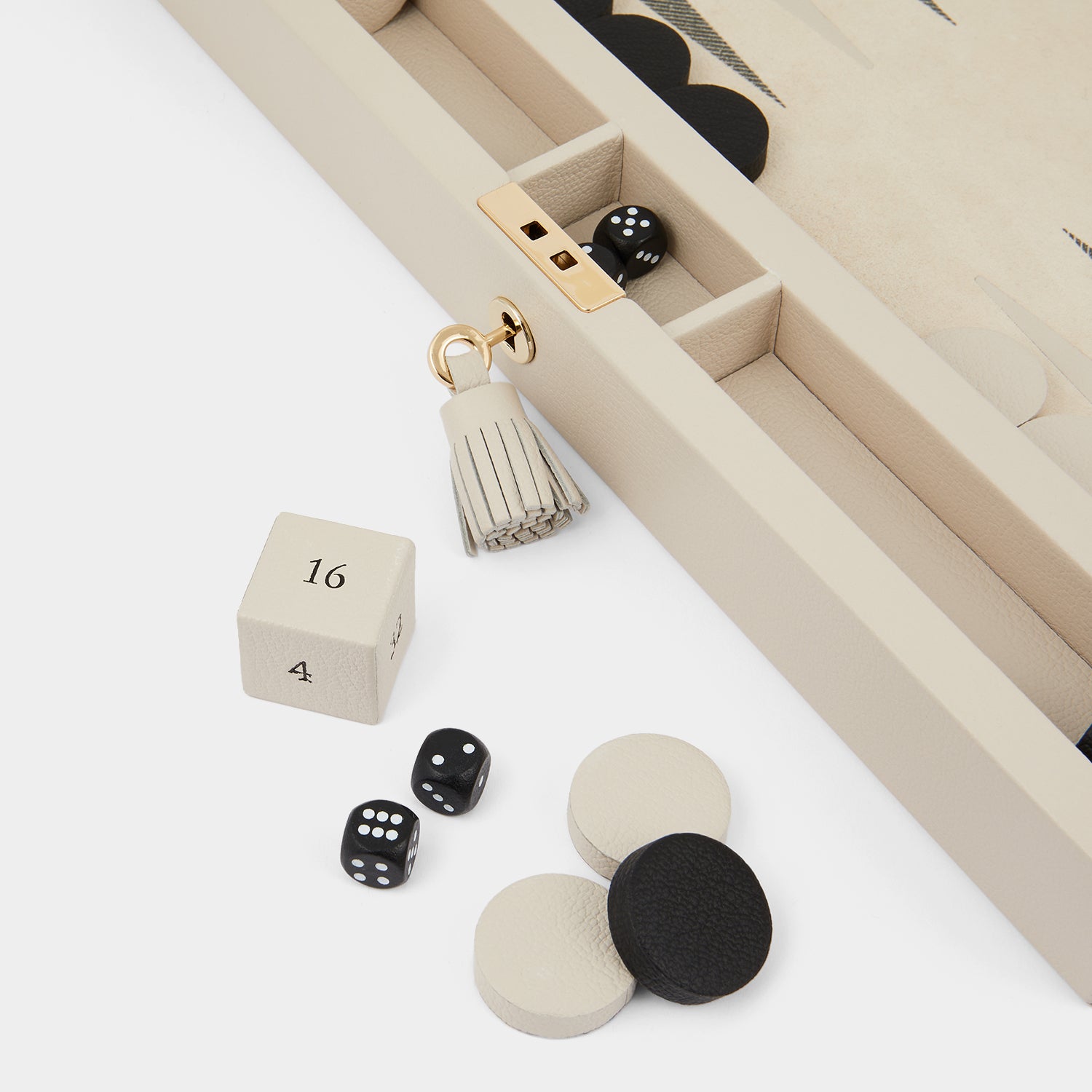 Anya Games Backgammon -

                  
                    Capra Leather in Chalk -
                  

                  Anya Hindmarch UK
