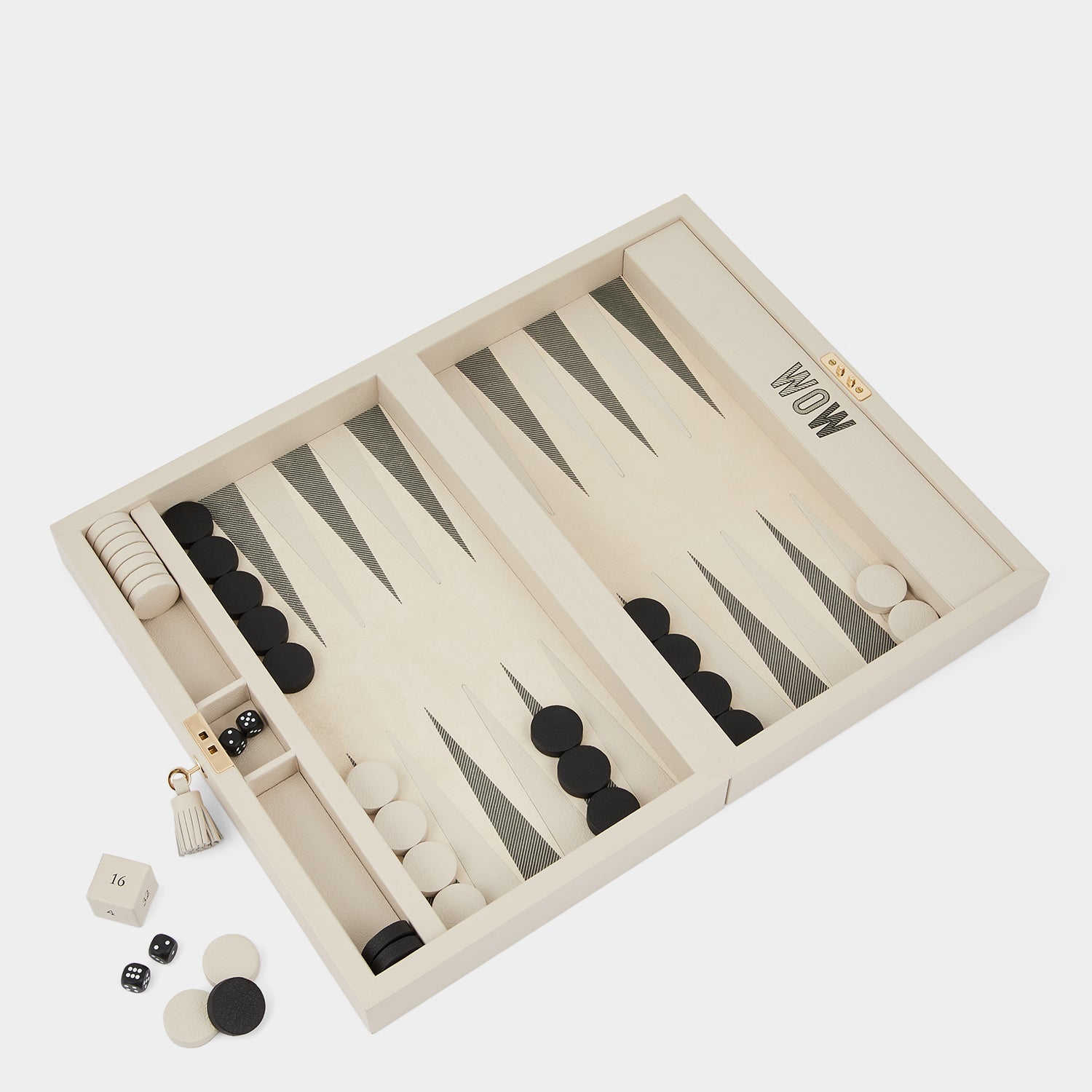Anya Games Backgammon -

                  
                    Capra leather in Chalk -
                  

                  Anya Hindmarch UK
