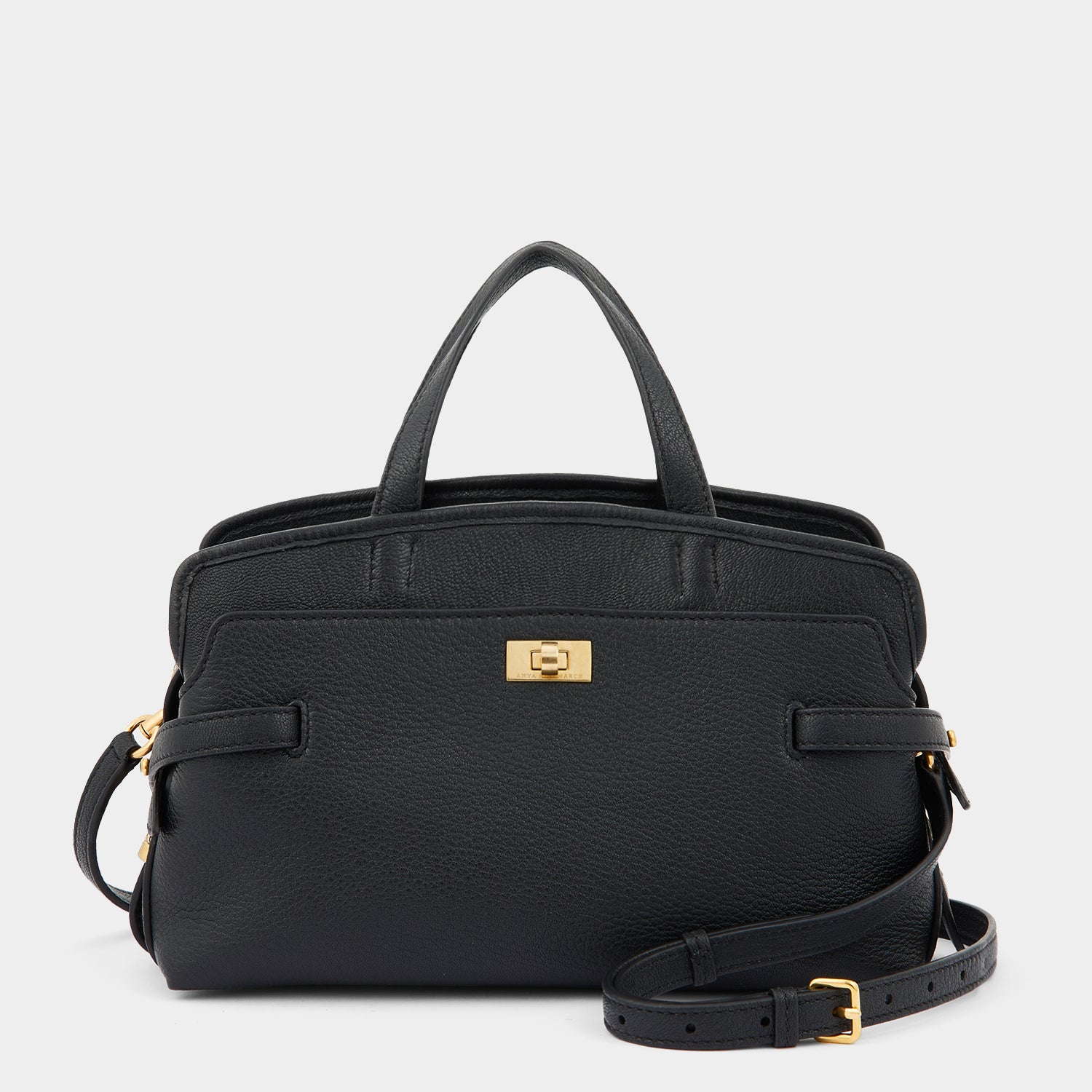 Wilson Cross-body -

                  
                    Grain Leather in Black -
                  

                  Anya Hindmarch UK
