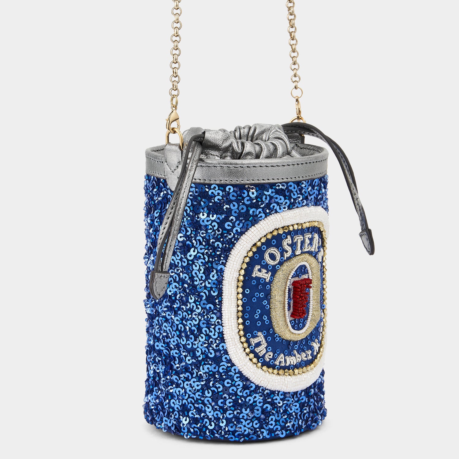 Anya Brands Foster's Mini Bucket Bag -

                  
                    Sequins in Blueberry -
                  

                  Anya Hindmarch UK
