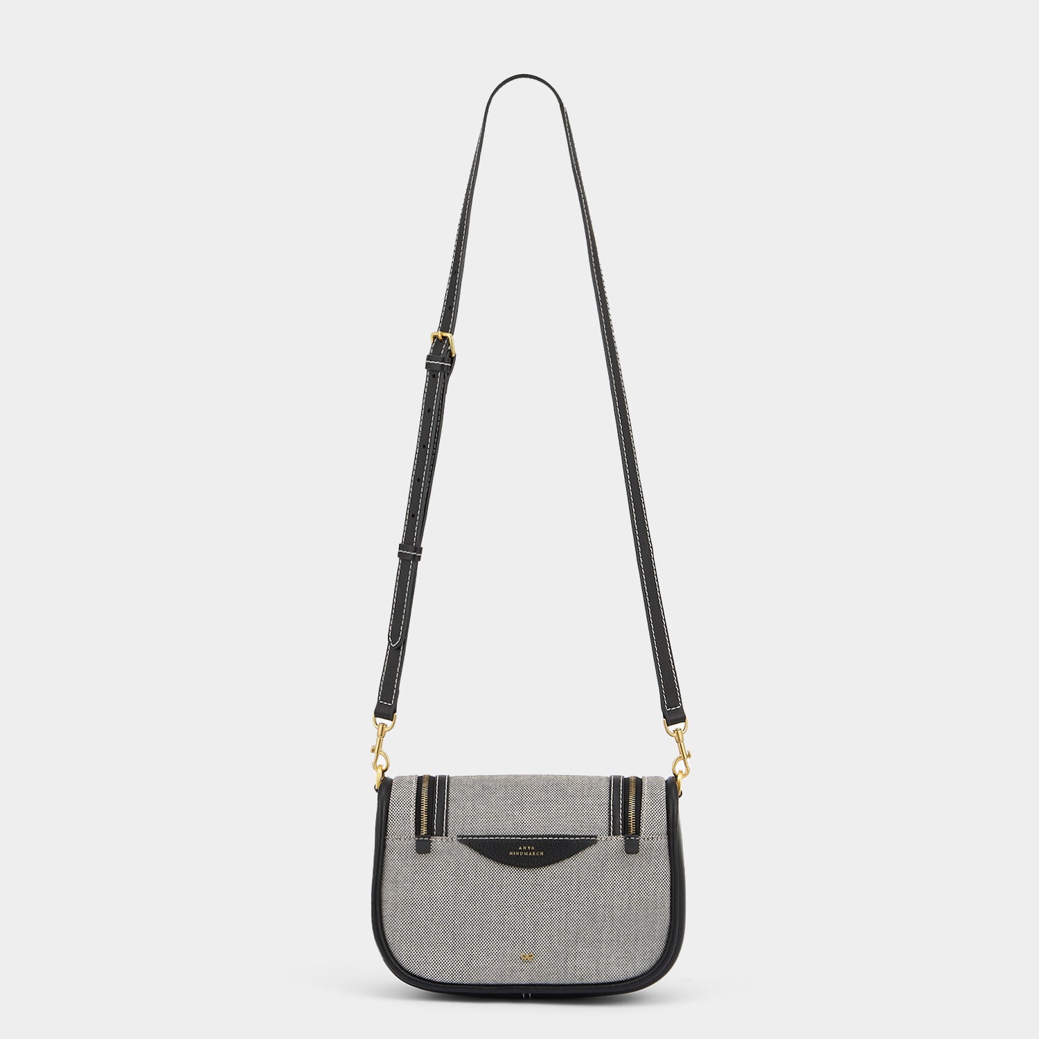 Vere Small Soft Satchel Cross-body -

                  
                    Mixed Canvas in Salt And Pepper -
                  

                  Anya Hindmarch UK
