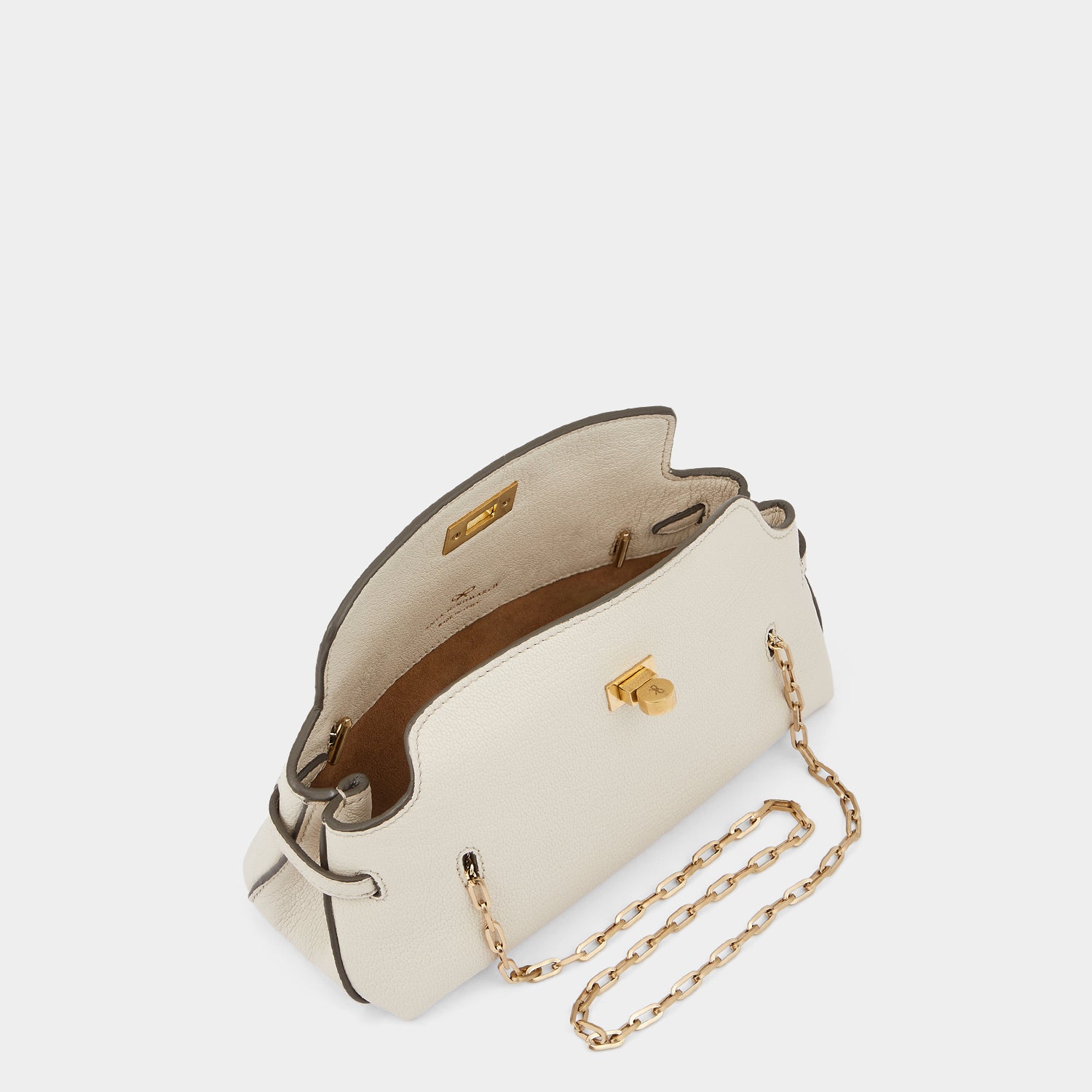 Waverley -

                  
                    Capra Leather in Chalk -
                  

                  Anya Hindmarch UK
