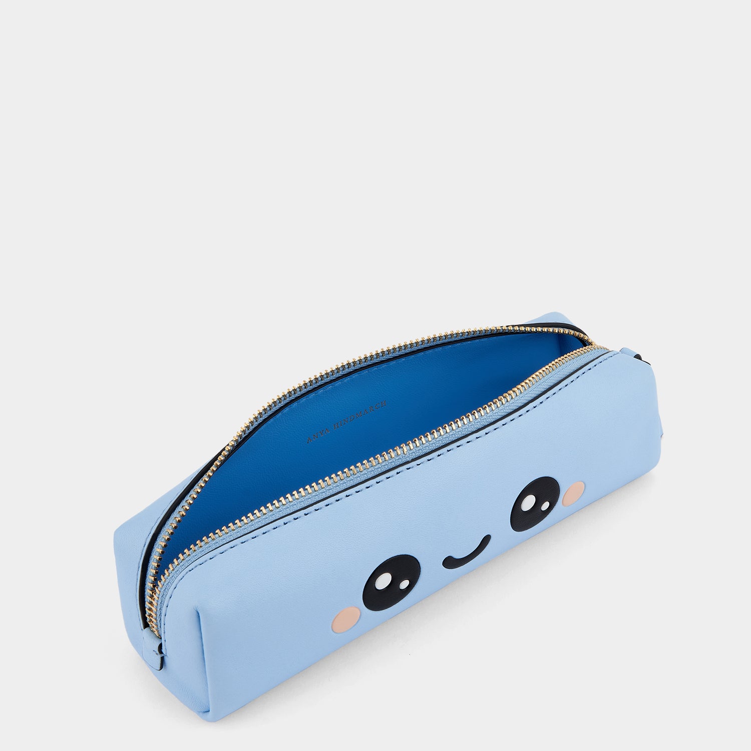 Kawaii Happy Pencil Case -

                  
                    Nappa Leather in Cornflower Blue -
                  

                  Anya Hindmarch UK
