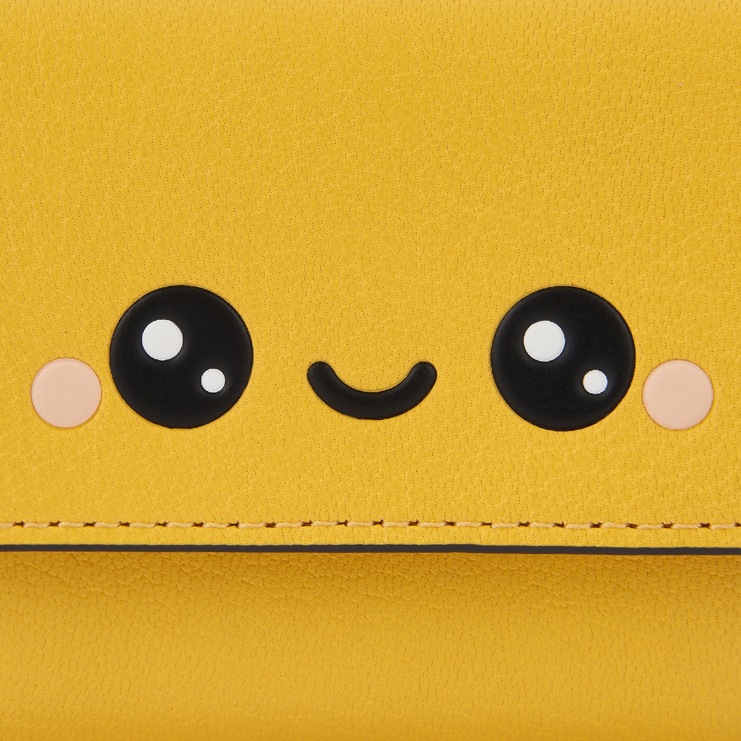 Kawaii Happy Mini Trifold -

                  
                    Capra Leather in Yellow Jade -
                  

                  Anya Hindmarch UK
