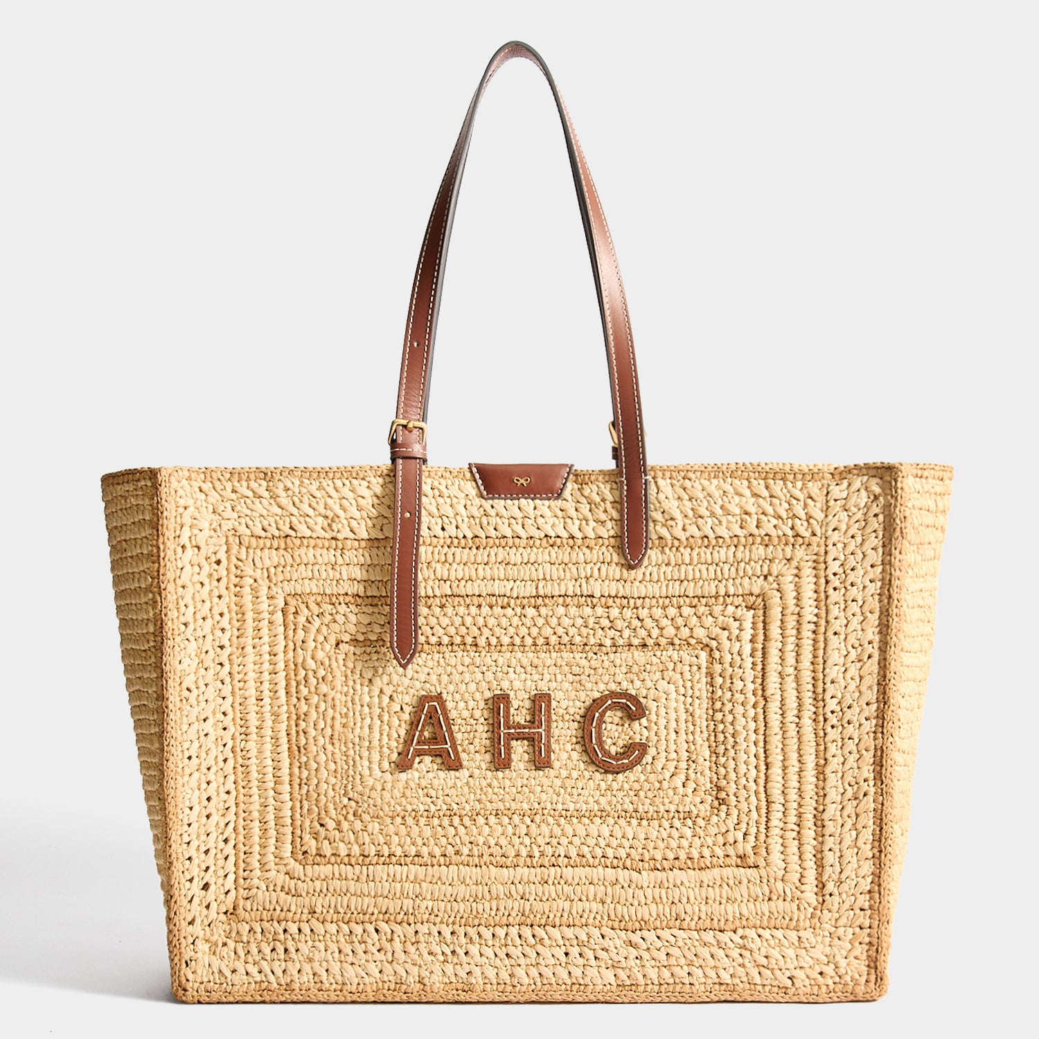 Raffia E/W Bow Tote | Anya Hindmarch