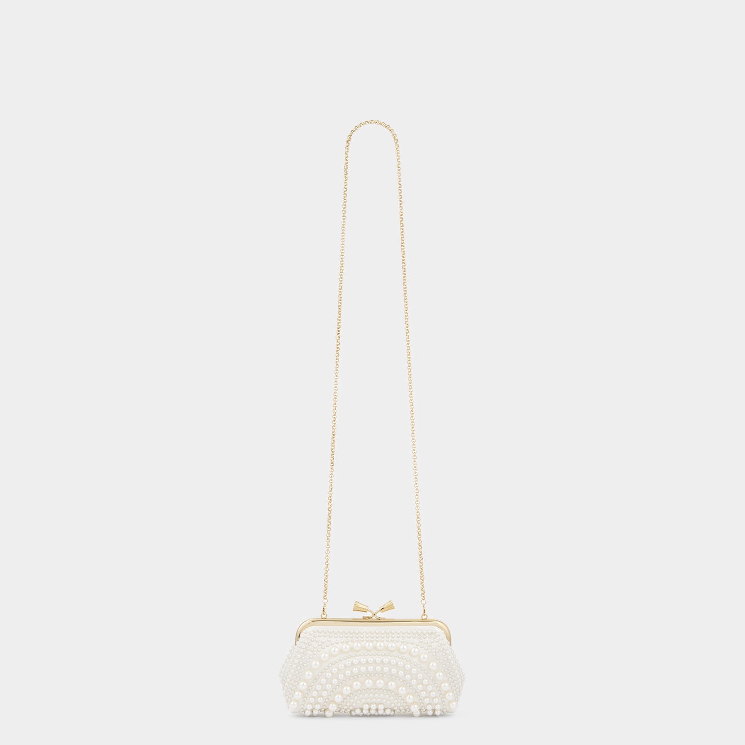 Maud Pearl Tassel Clutch -

                  
                    Satin/Beads in Ivory -
                  

                  Anya Hindmarch UK
