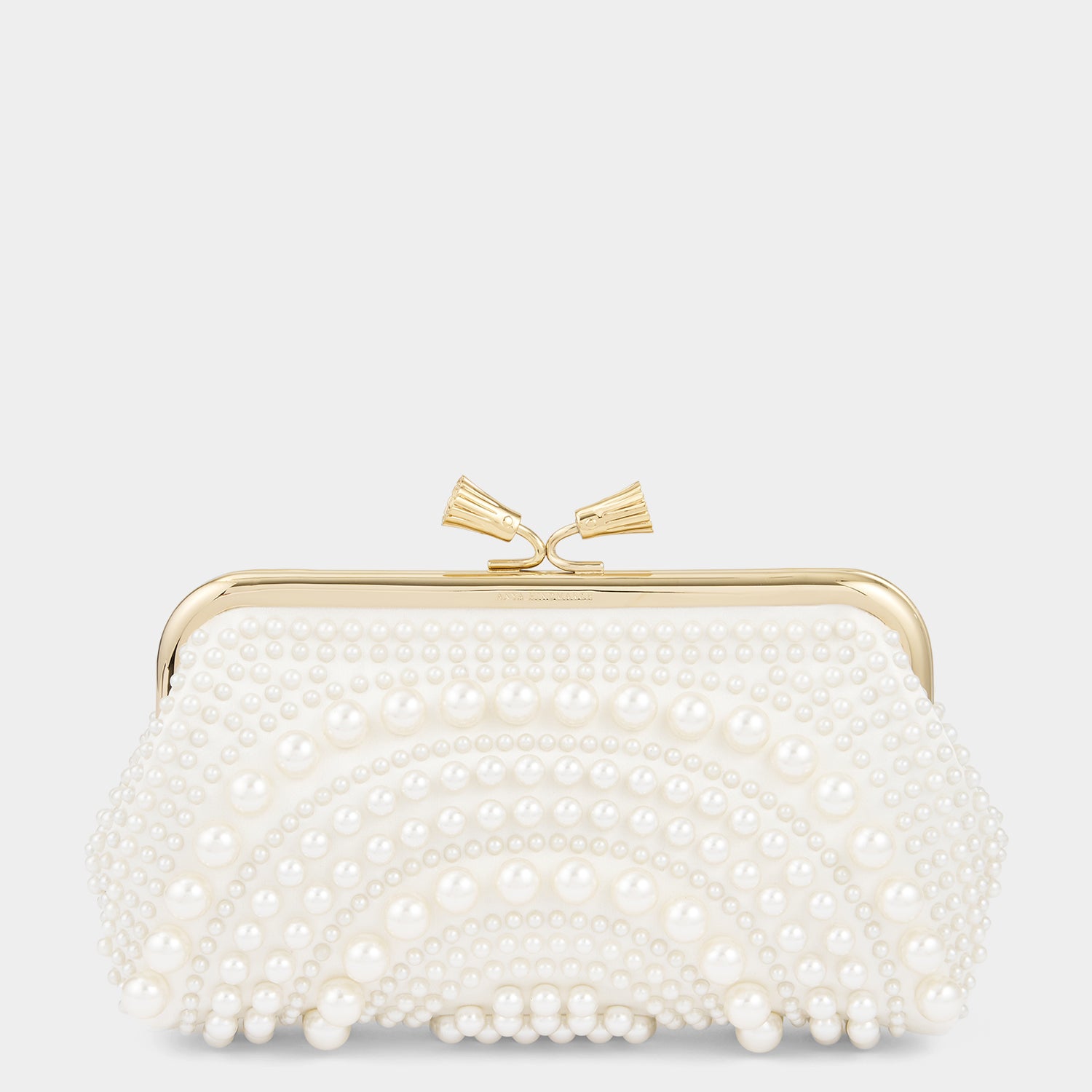 Maud Pearl Tassel Clutch -

                  
                    Satin/Beads in Ivory -
                  

                  Anya Hindmarch UK
