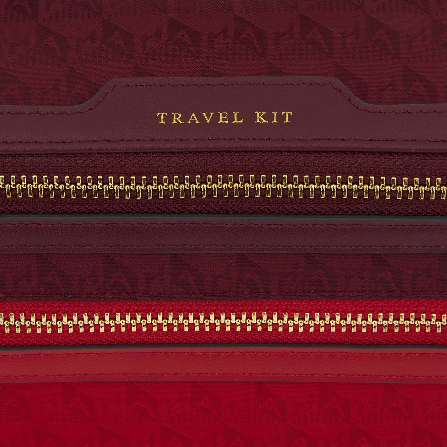 Logo Travel Kit -

                  
                    Recycled Nylon in Multi Red -
                  

                  Anya Hindmarch UK
