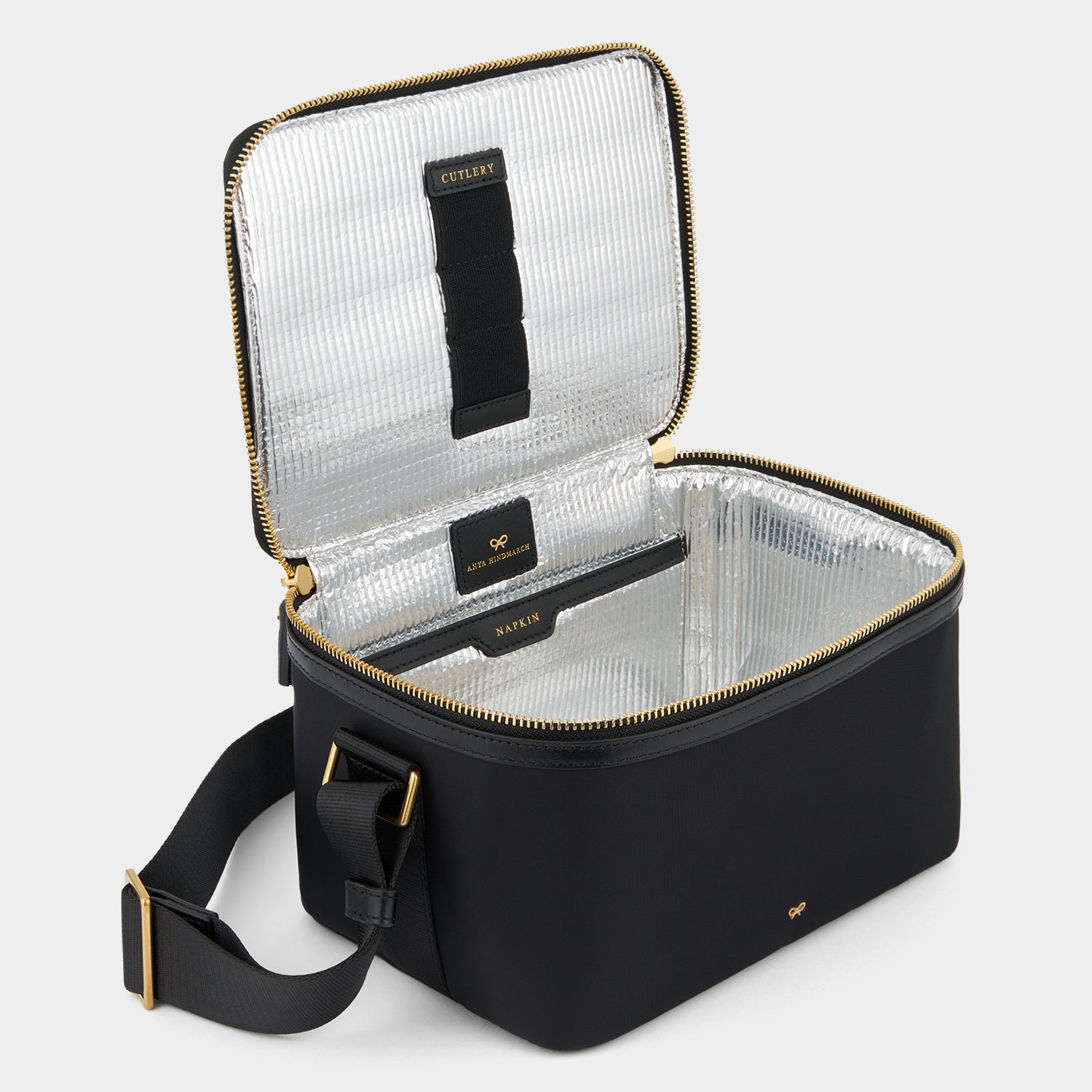 Lunch Box -

                  
                    Econyl® Regenerated Nylon in Black -
                  

                  Anya Hindmarch UK
