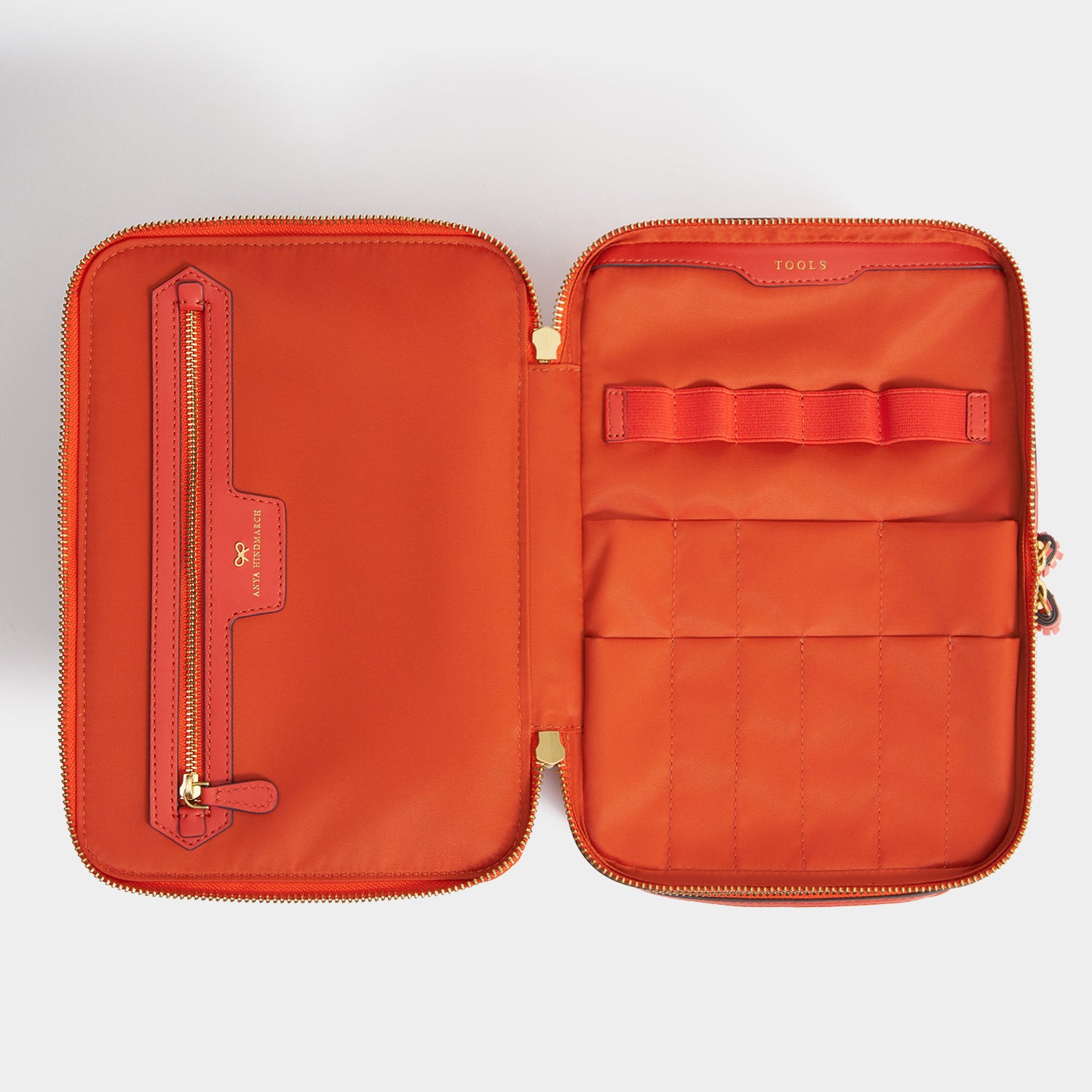 Logo Vanity Kit -

          
            Jacquard Nylon in Burnt Sienna -
          

          Anya Hindmarch UK
