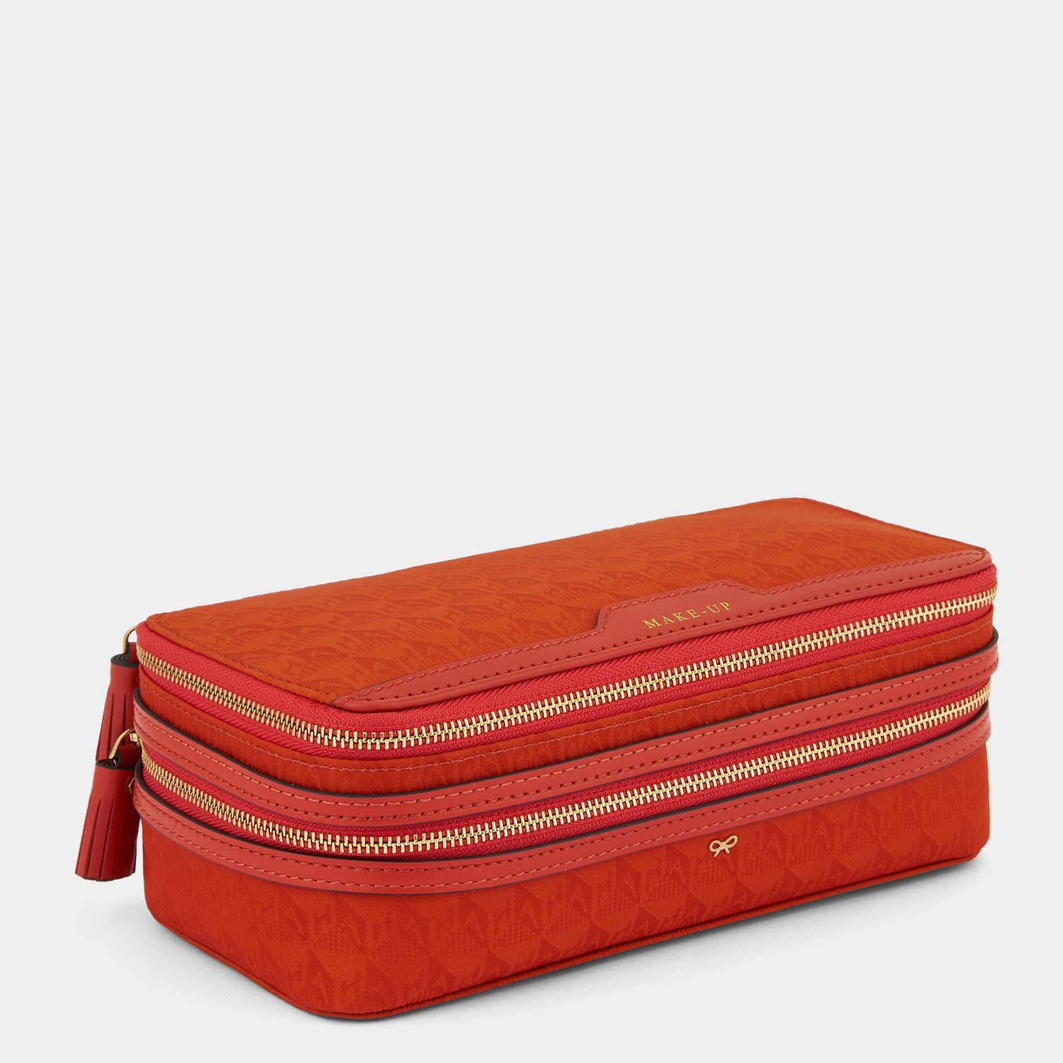 Logo Make-Up Pouch -

                  
                    Jacquard Nylon in Burnt Sienna -
                  

                  Anya Hindmarch UK
