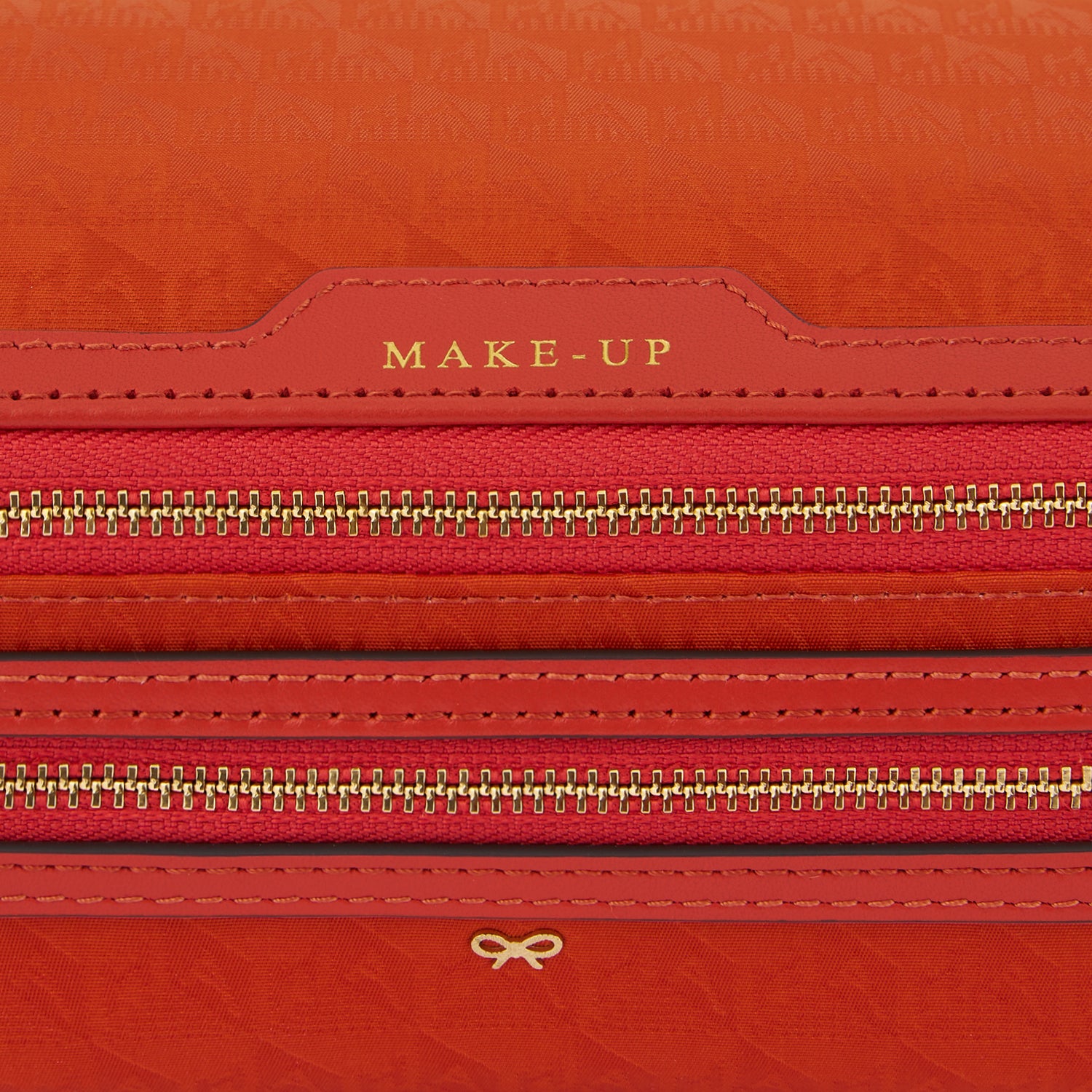 Logo Make-Up Pouch -

                  
                    Jacquard Nylon in Burnt Sienna -
                  

                  Anya Hindmarch UK
