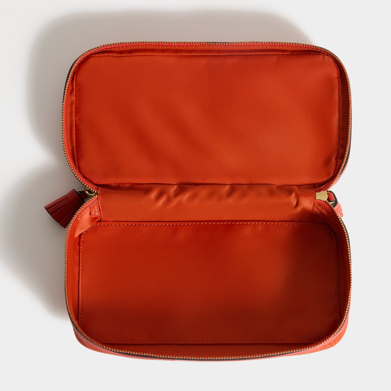 Logo Make-Up Pouch -

          
            Jacquard Nylon in Burnt Sienna -
          

          Anya Hindmarch UK
