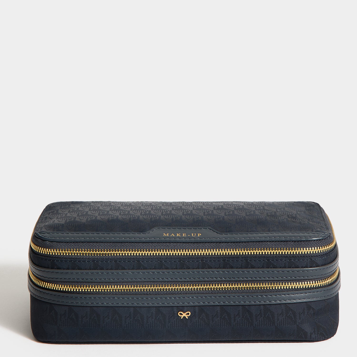 Logo Make-Up Pouch -

          
            Nylon Jacquard in New Marine -
          

          Anya Hindmarch UK
