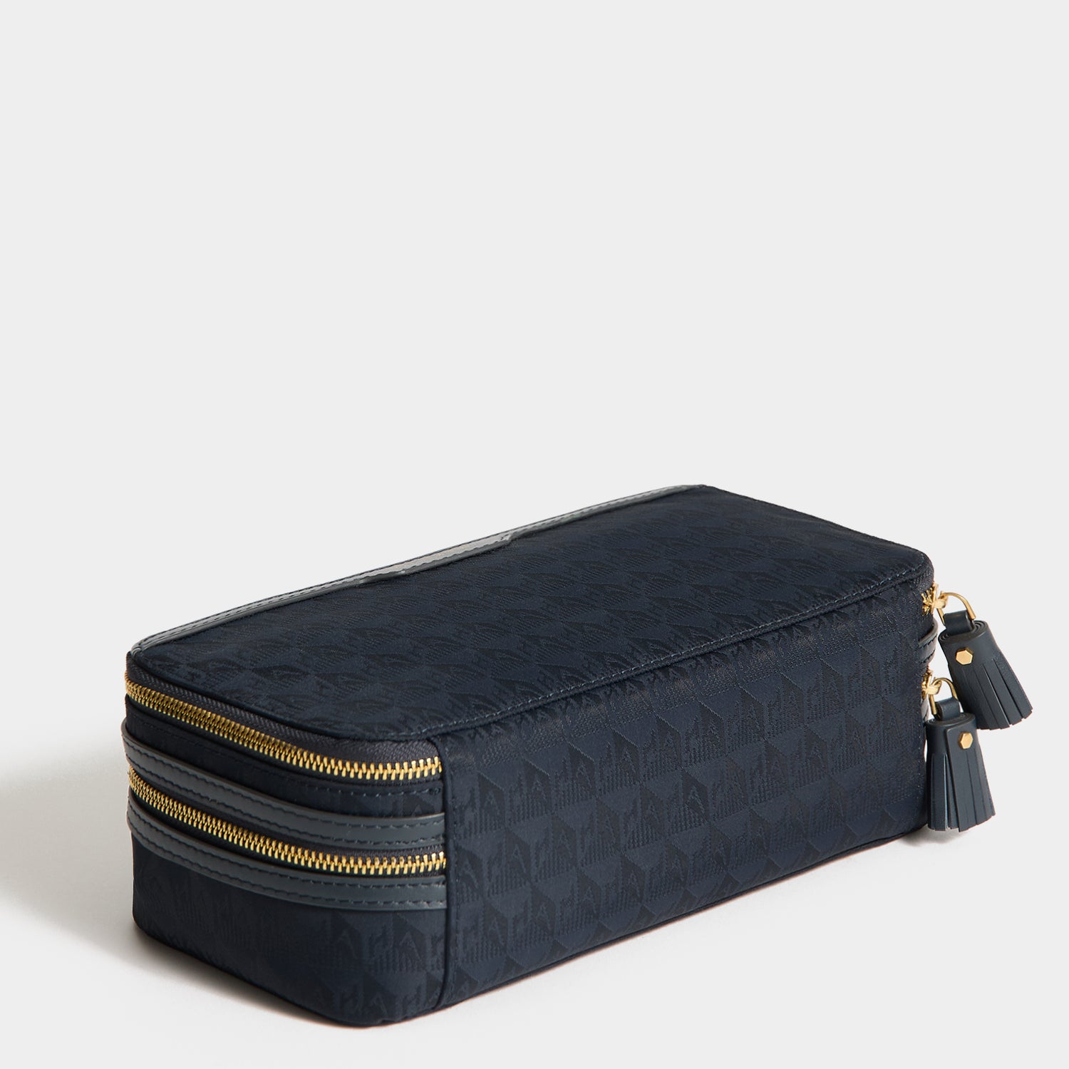 Logo Make-Up Pouch -

          
            Nylon Jacquard in New Marine -
          

          Anya Hindmarch UK
