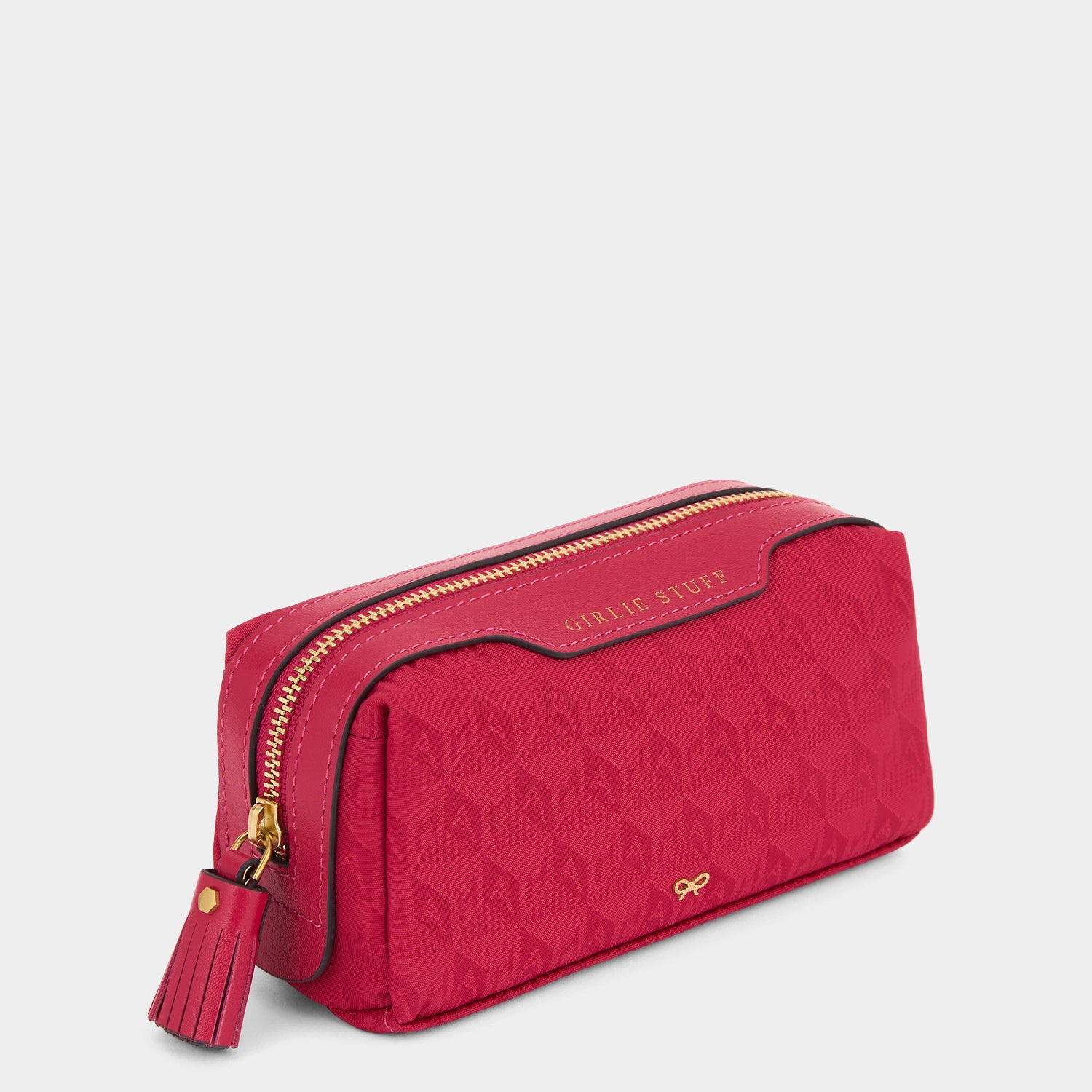 Logo Girlie Stuff Pouch -

                  
                    Recycled Nylon in Magenta -
                  

                  Anya Hindmarch UK
