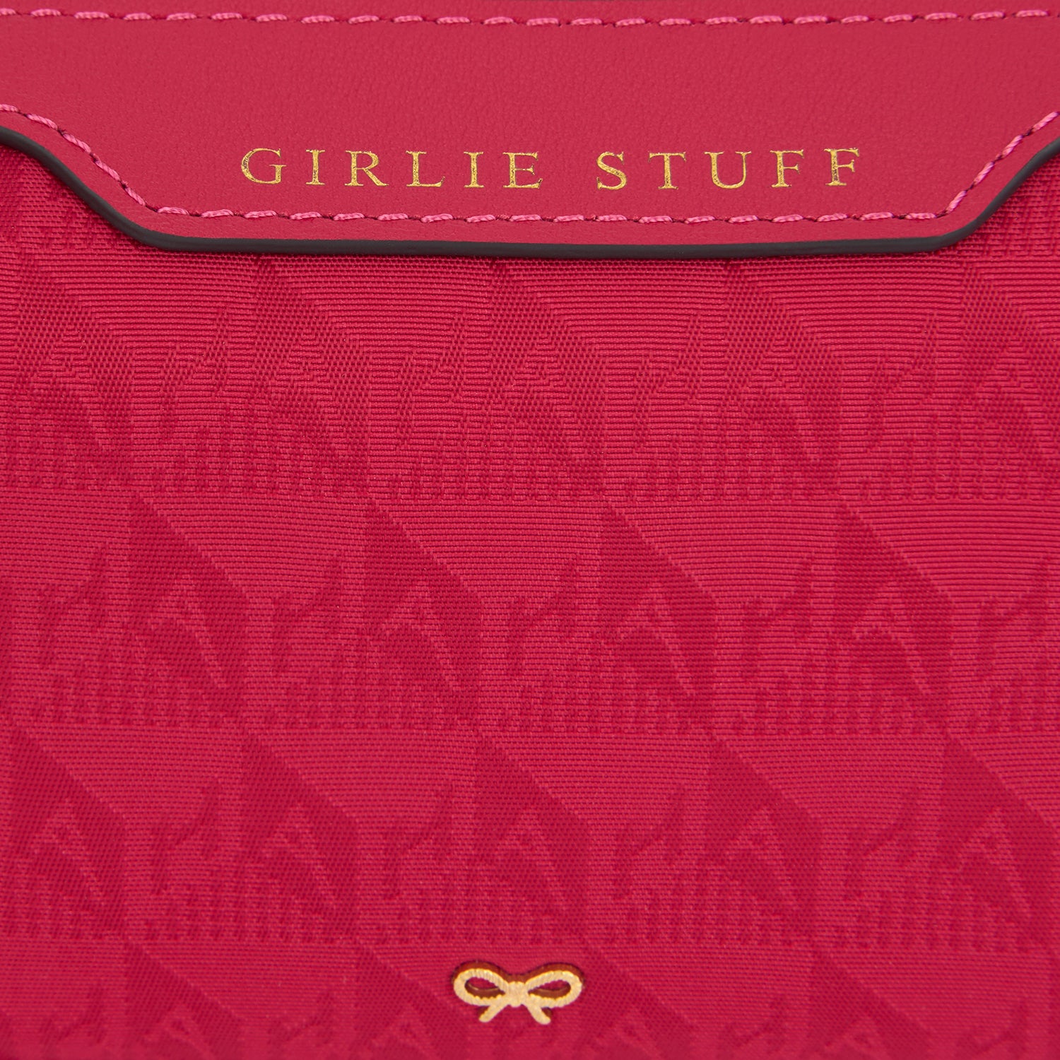 Logo Girlie Stuff Pouch -

                  
                    Recycled Nylon in Magenta -
                  

                  Anya Hindmarch UK
