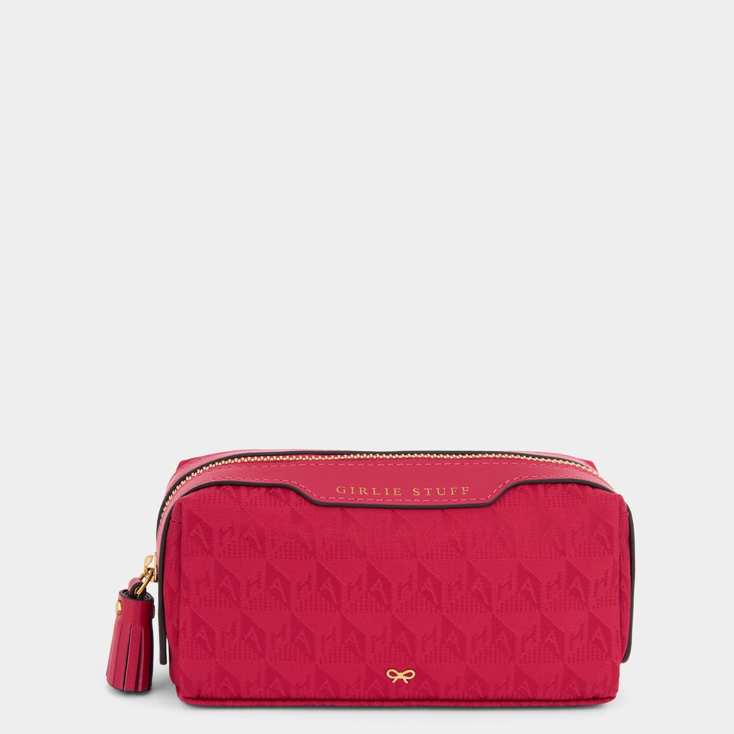 Logo Girlie Stuff Pouch -

                  
                    Recycled Nylon in Magenta -
                  

                  Anya Hindmarch UK
