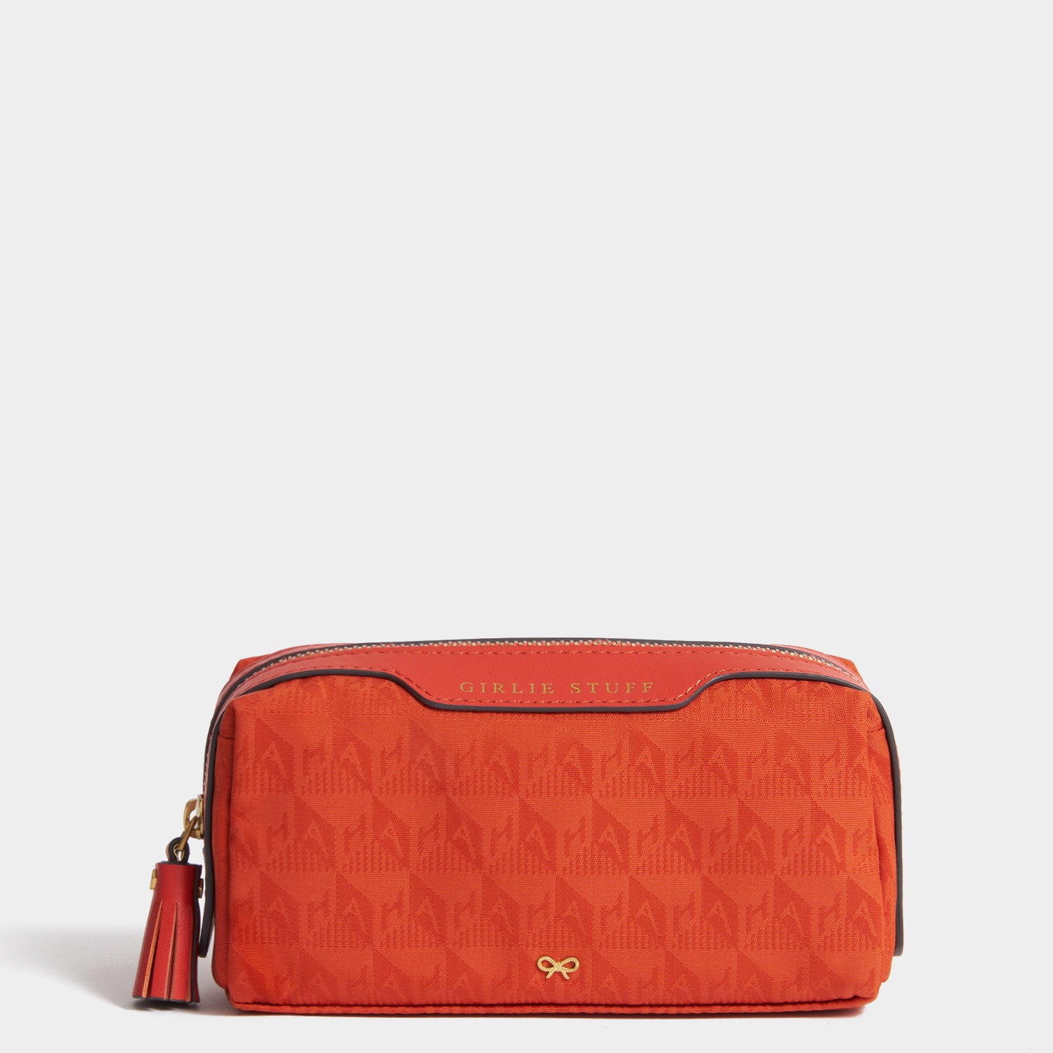 Logo Girlie Stuff Pouch -

          
            Jacquard Nylon in Burnt Sienna -
          

          Anya Hindmarch UK
