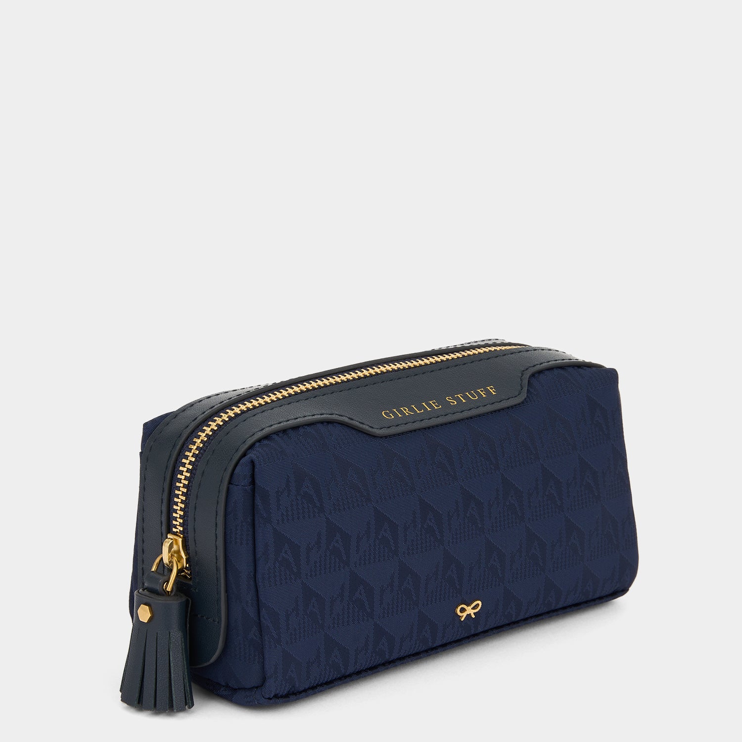 Logo Girlie Stuff Pouch -

          
            Recycled Nylon in New Marine -
          

          Anya Hindmarch UK
