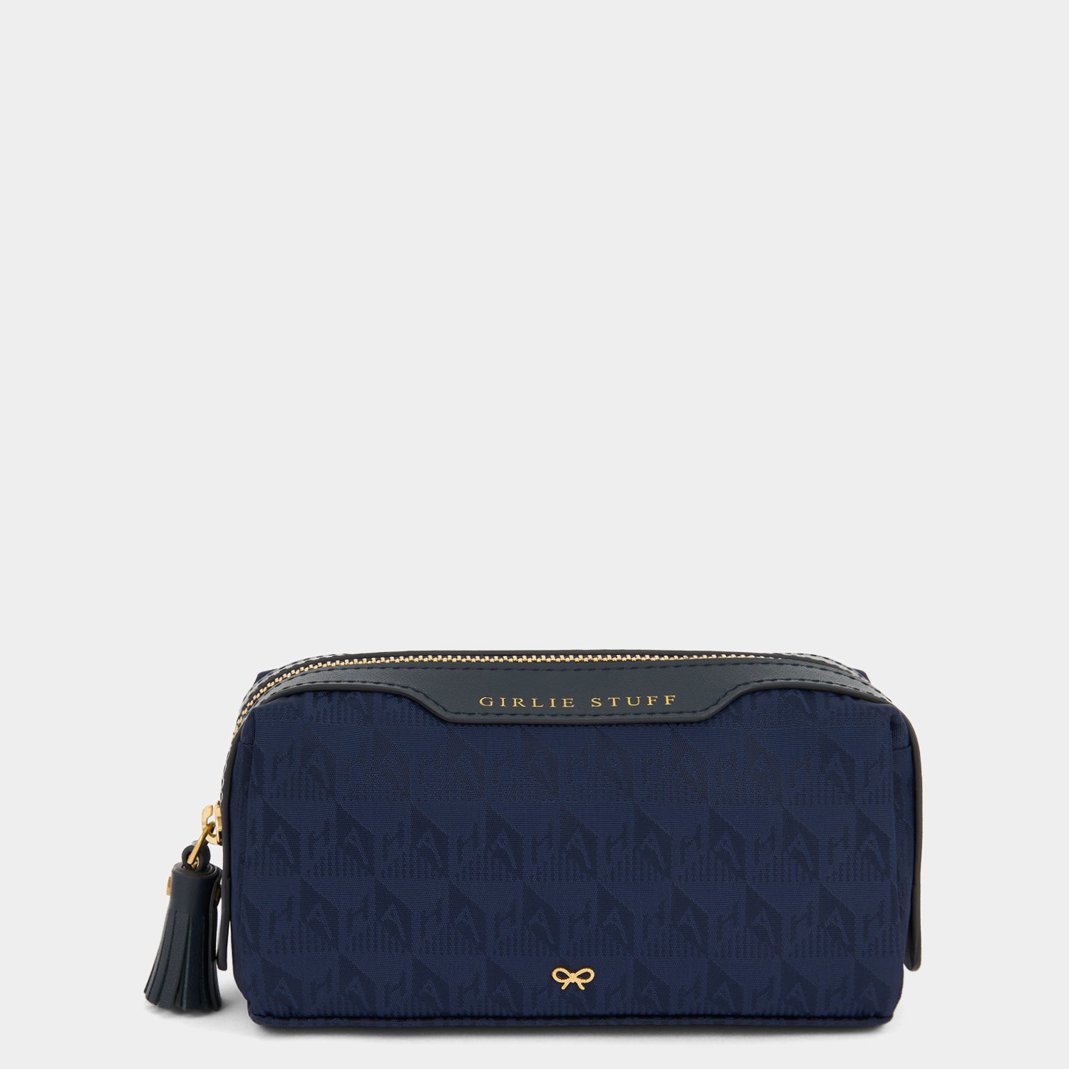 Logo Girlie Stuff Pouch -

                  
                    Recycled Nylon in New Marine -
                  

                  Anya Hindmarch UK
